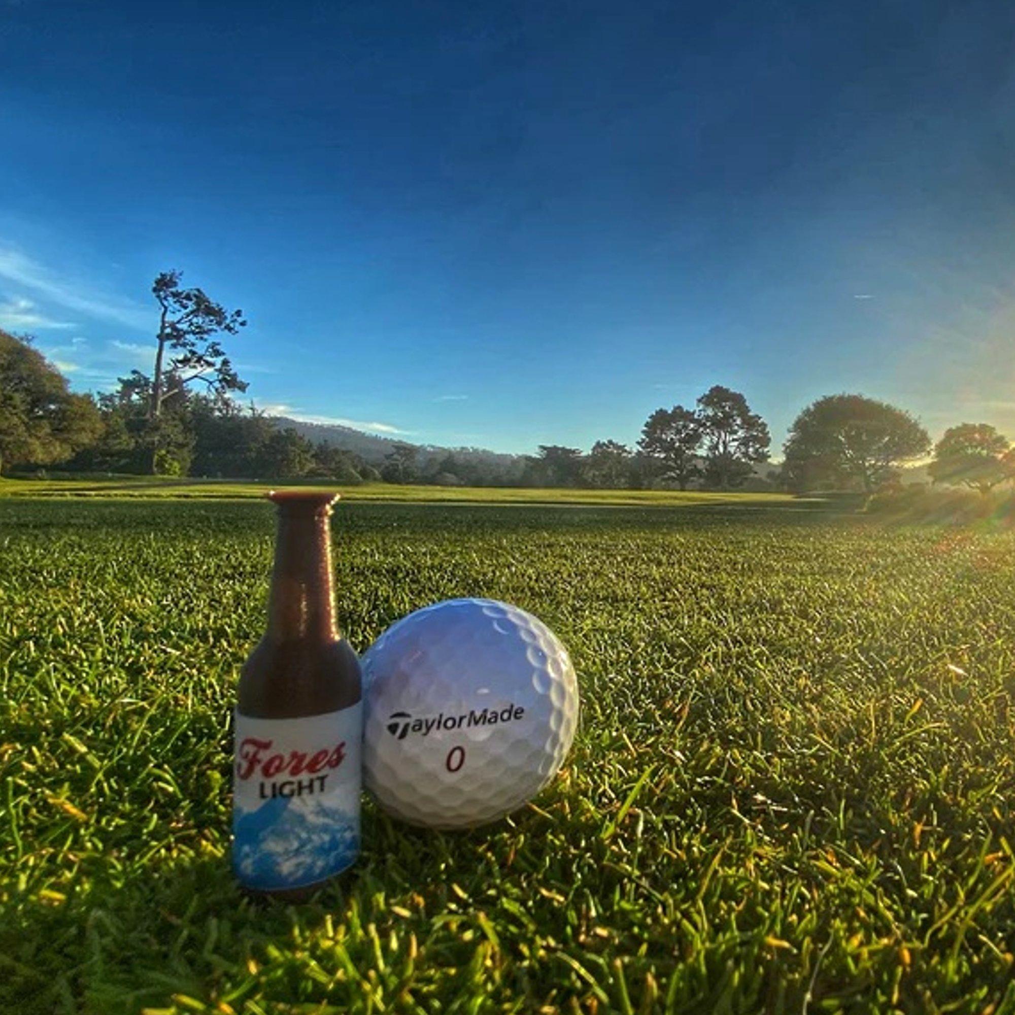 Fores Light Beer Bottle Golf Tees 2-1/4" 6-Pack