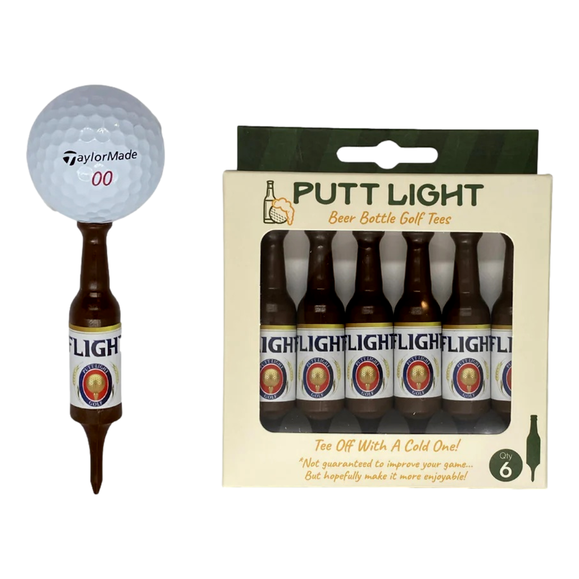 Miller Flight Beer Bottle Golf Tees 2-1/4" 6-Pack