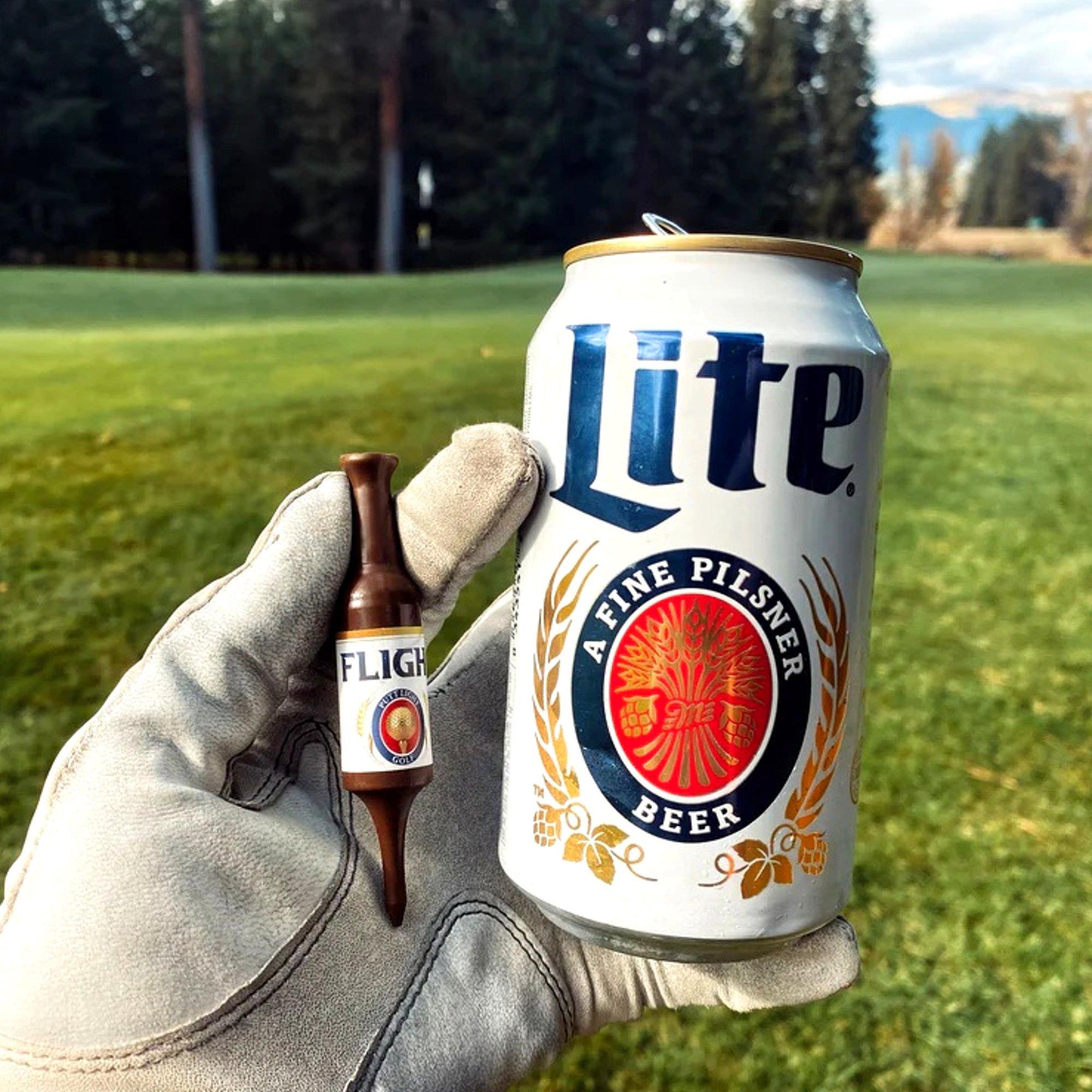 Miller Flight Beer Bottle Golf Tees 2-1/4" 6-Pack