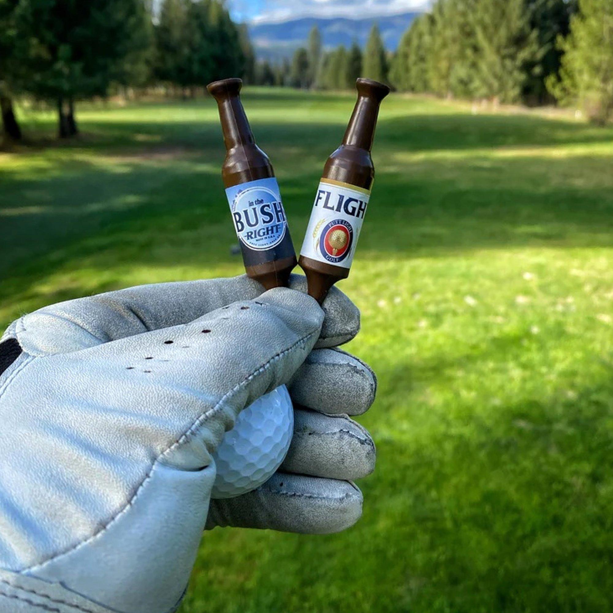 Beer Bottle Golf Tees Variety  #2 2-1/4" 6-Pack