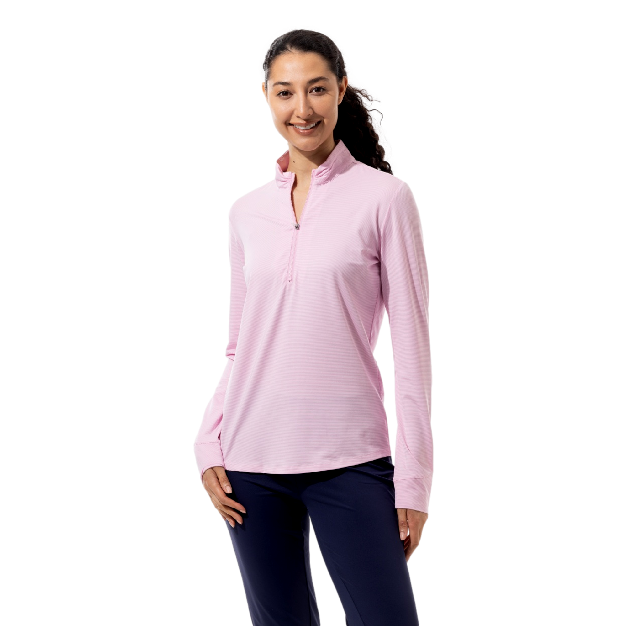 SolTek M&eacute;lange Quarter Zip Pull Over