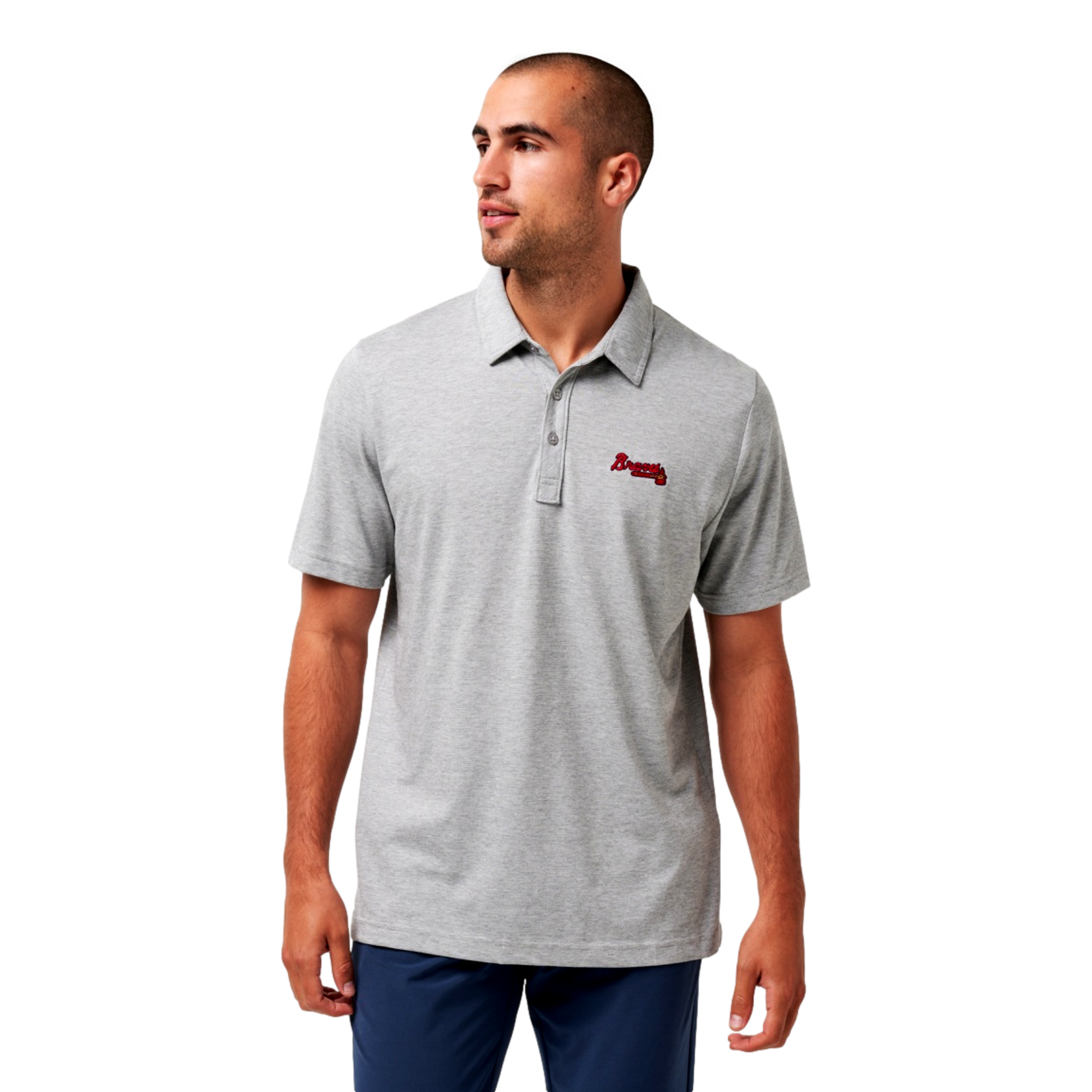 The Zinna Short Sleeve Polo Atlanta Braves