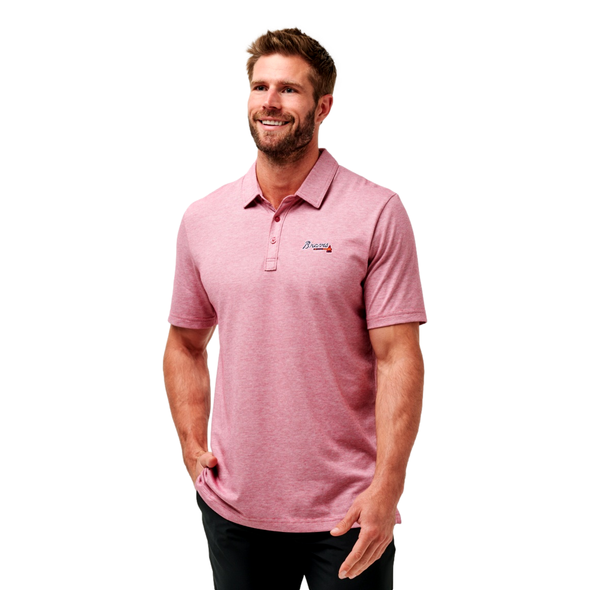 The Zinna Short Sleeve Polo Atlanta Braves