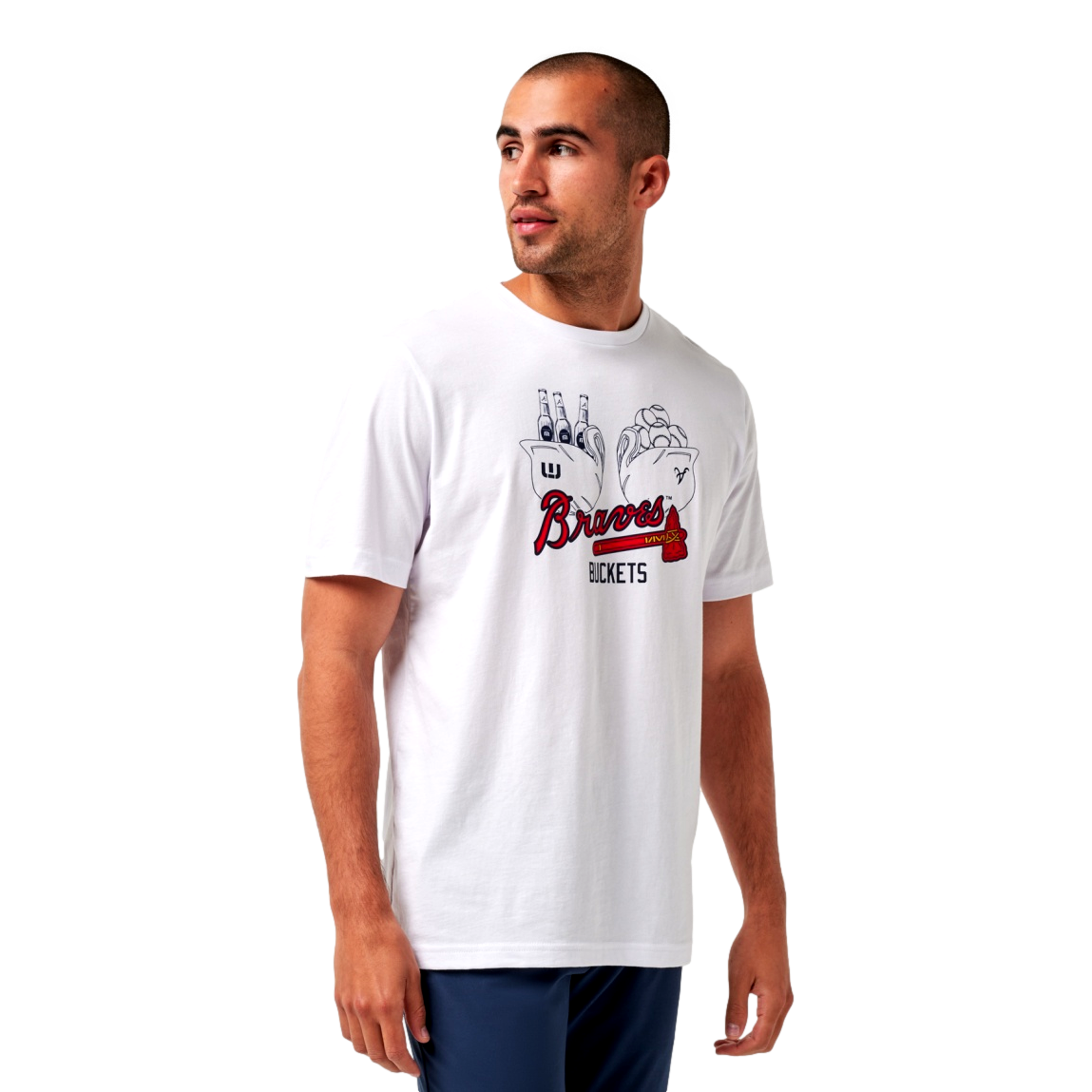Strike One Men's Golf T-Shirt Atlanta Braves