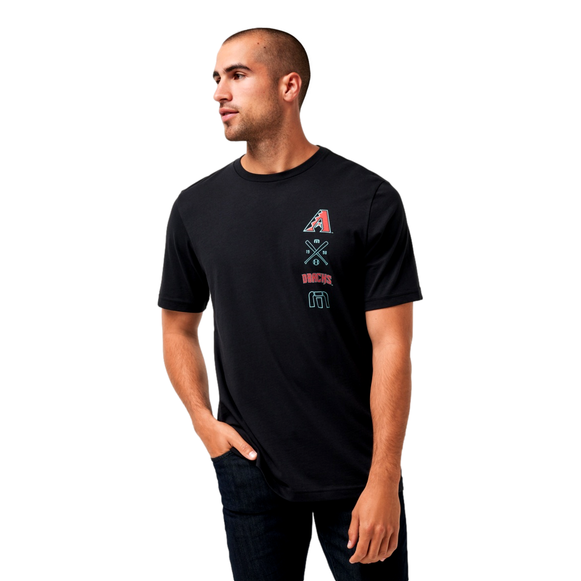 Sunset Slam Men's Golf T-Shirt Arizona Diamondbacks