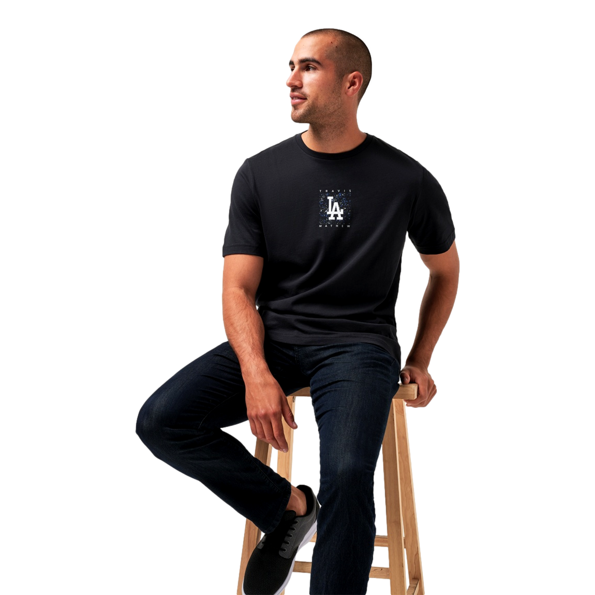 In The Dugout Men's Golf T-Shirt Los Angeles Dodgers