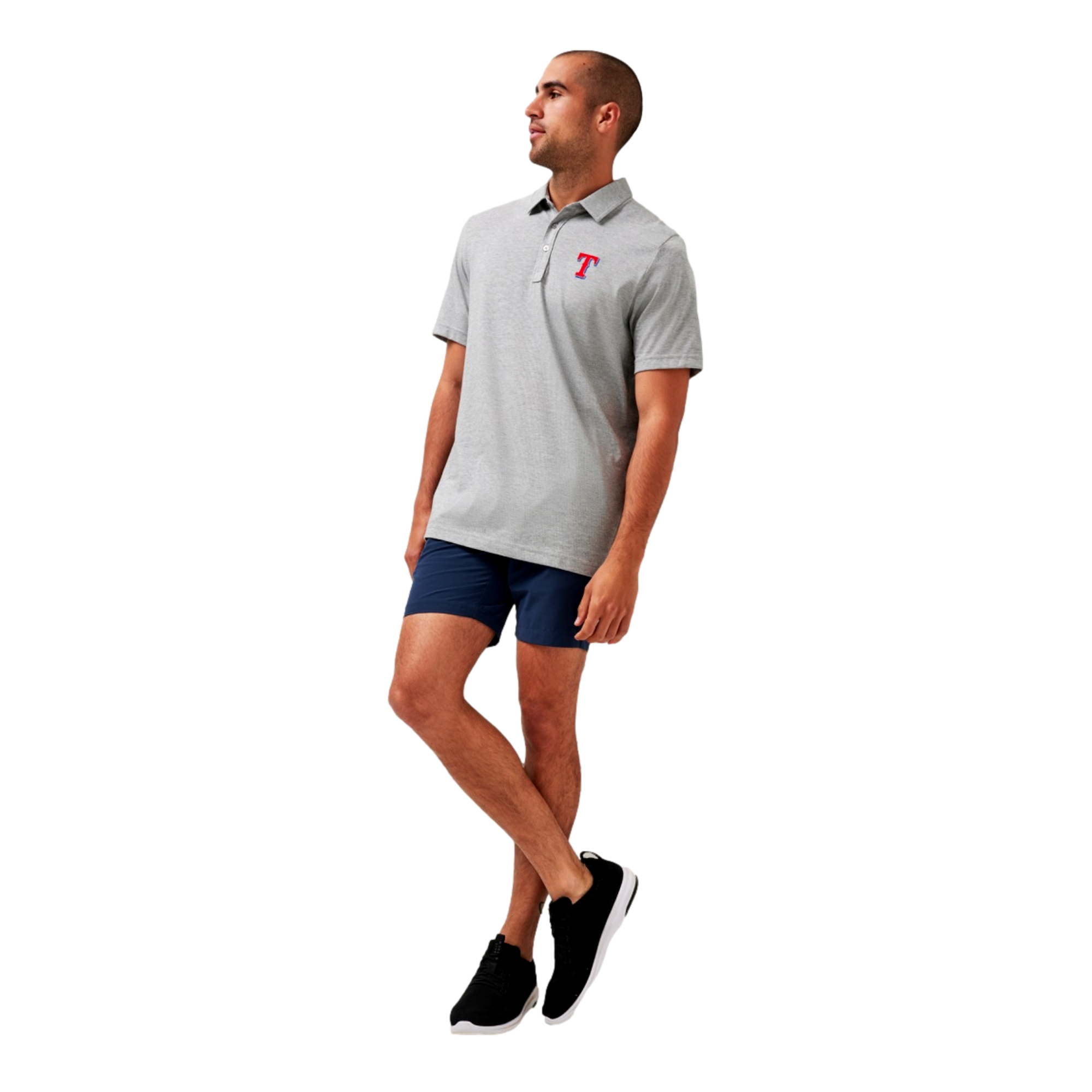 The Zinna Texas Rangers Men's Short Sleeve Golf Polo Shirt