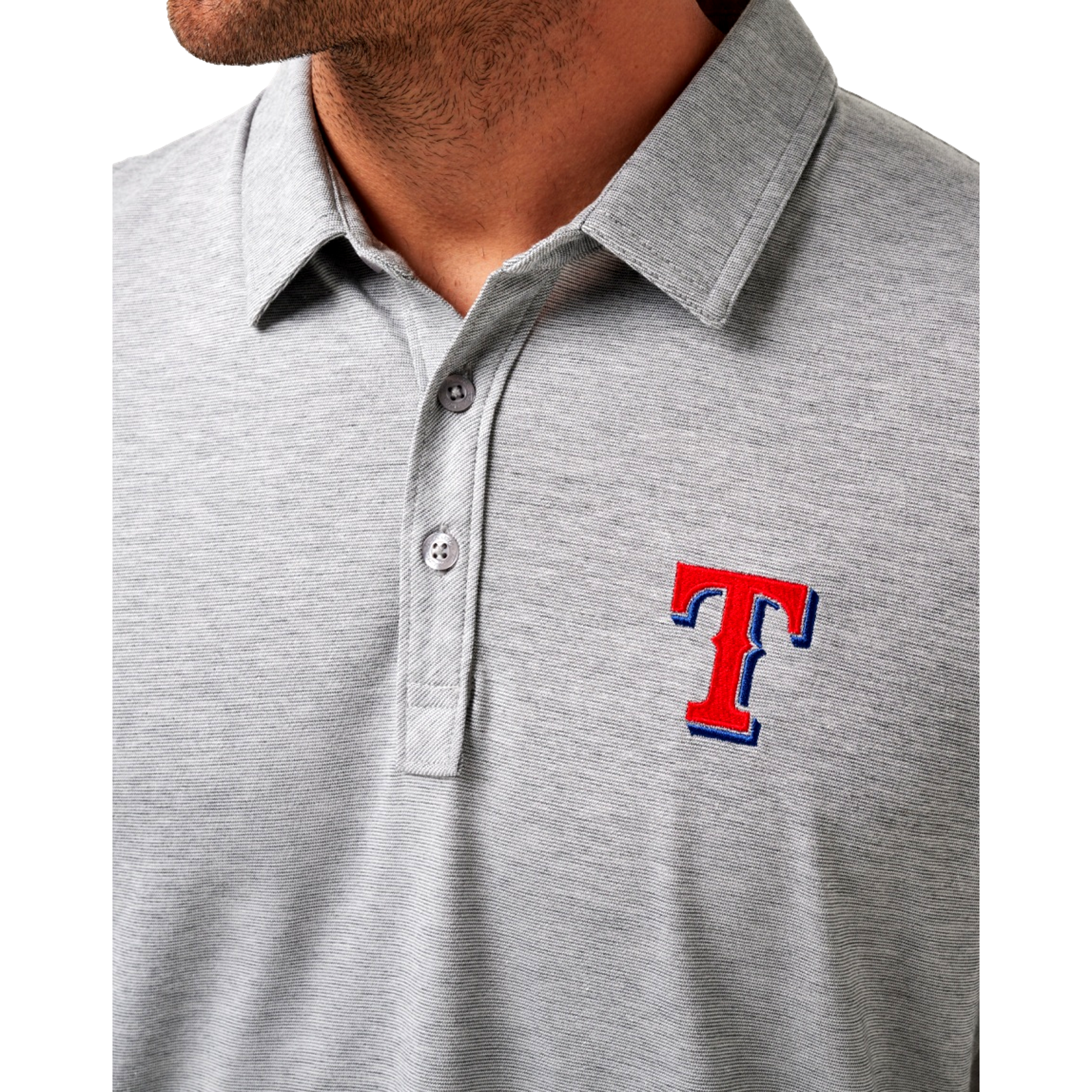 The Zinna Texas Rangers Men's Short Sleeve Golf Polo Shirt