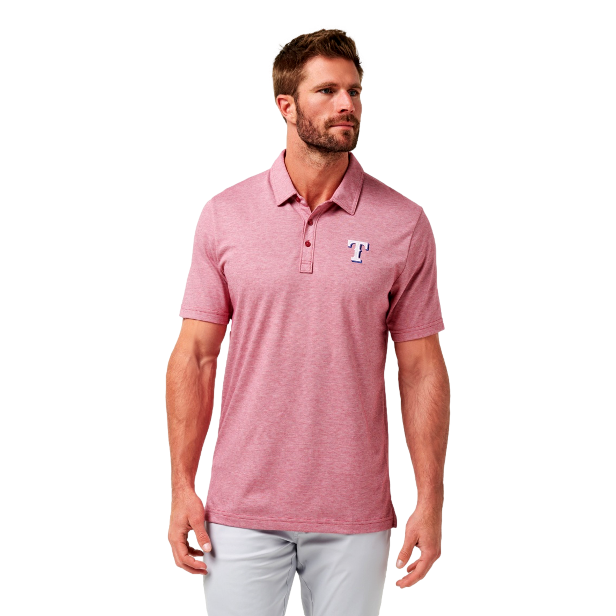 The Zinna Short Sleeve Polo Texas Rangers