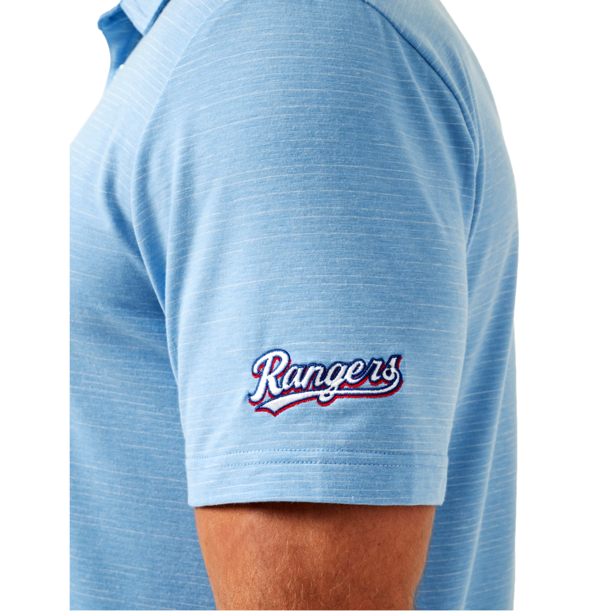 The Heater Texas Rangers Men's Short Sleeve Golf Polo Shirt