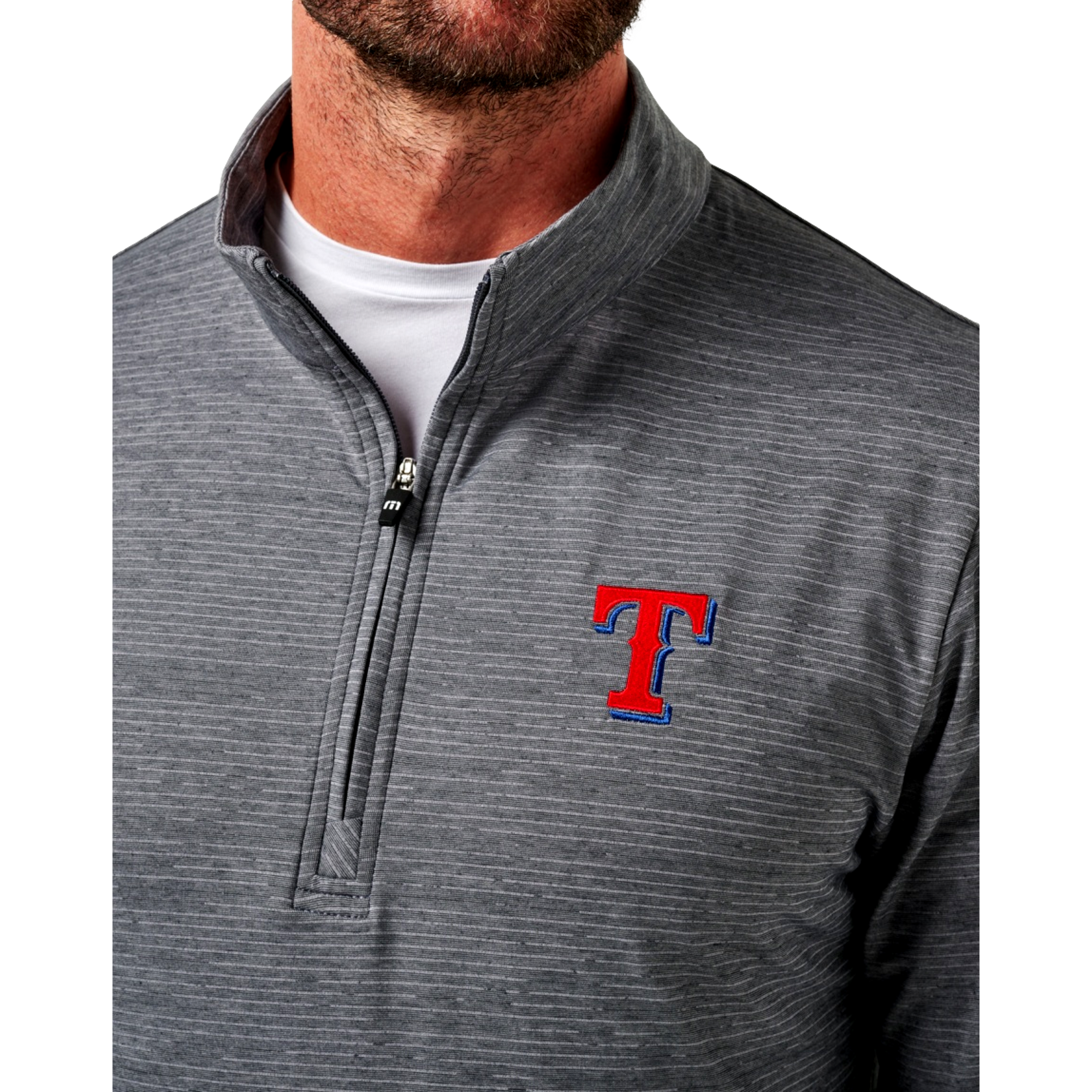 The Heater Quarter Zip Pullover Texas Rangers