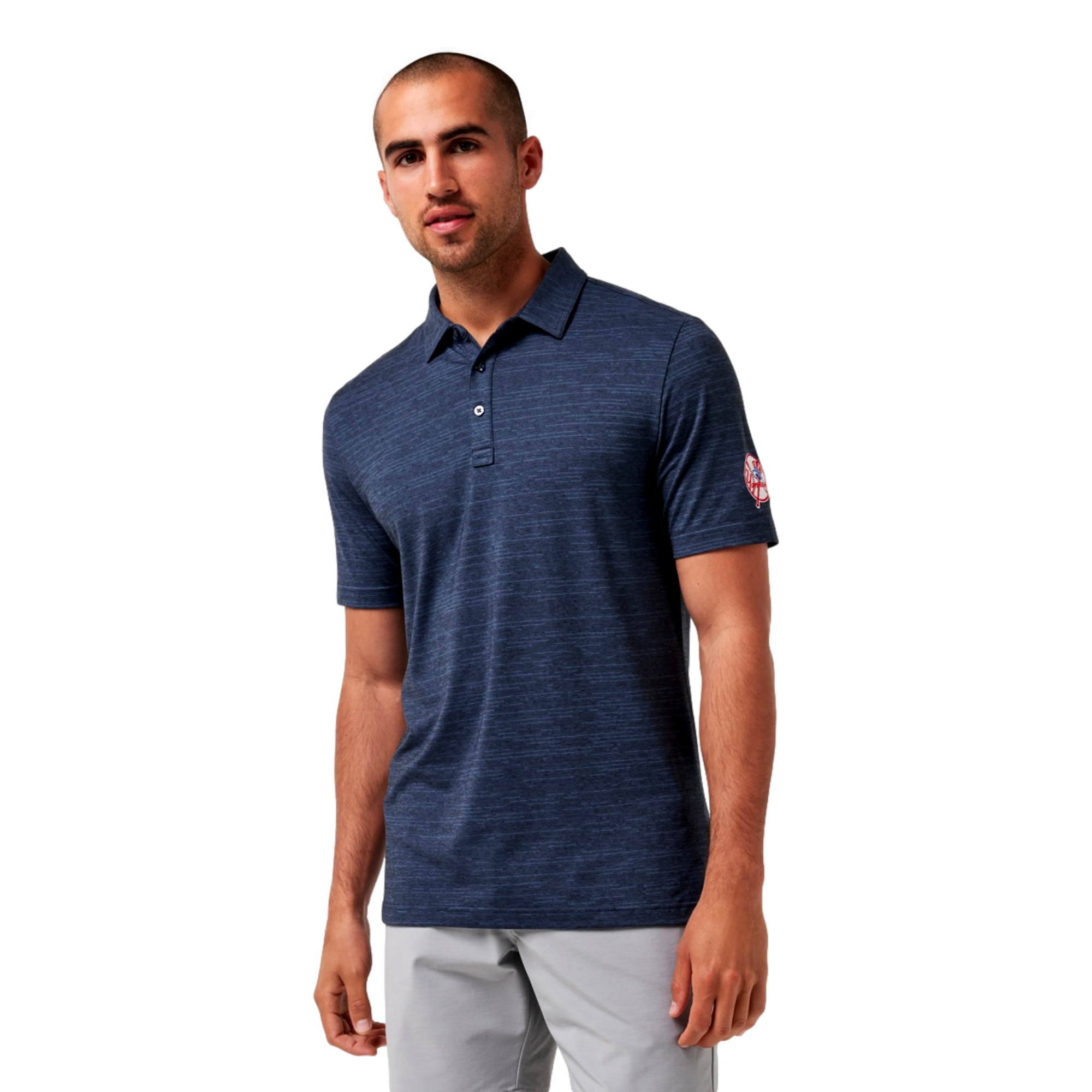 The Heater New York Yankees Men's Short Sleeve Golf Polo Shirt