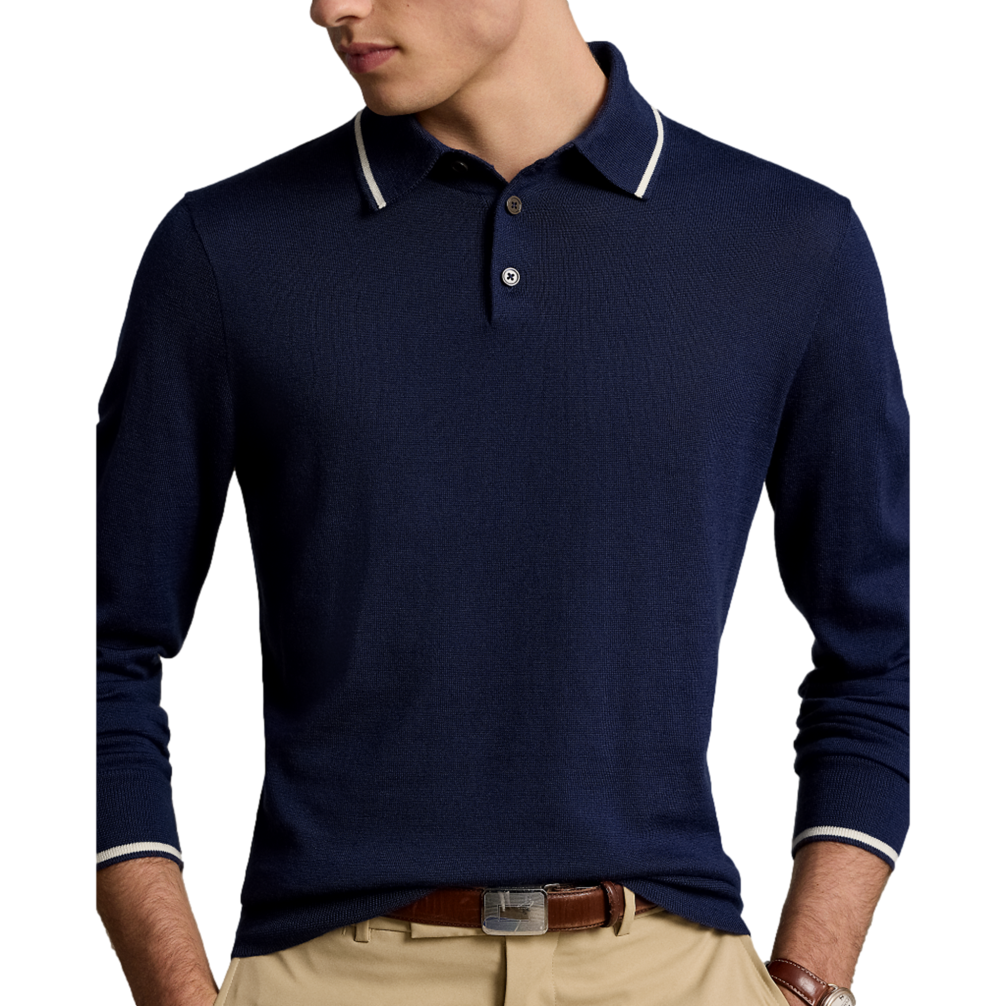 Merino Coolmax Collared Sweater