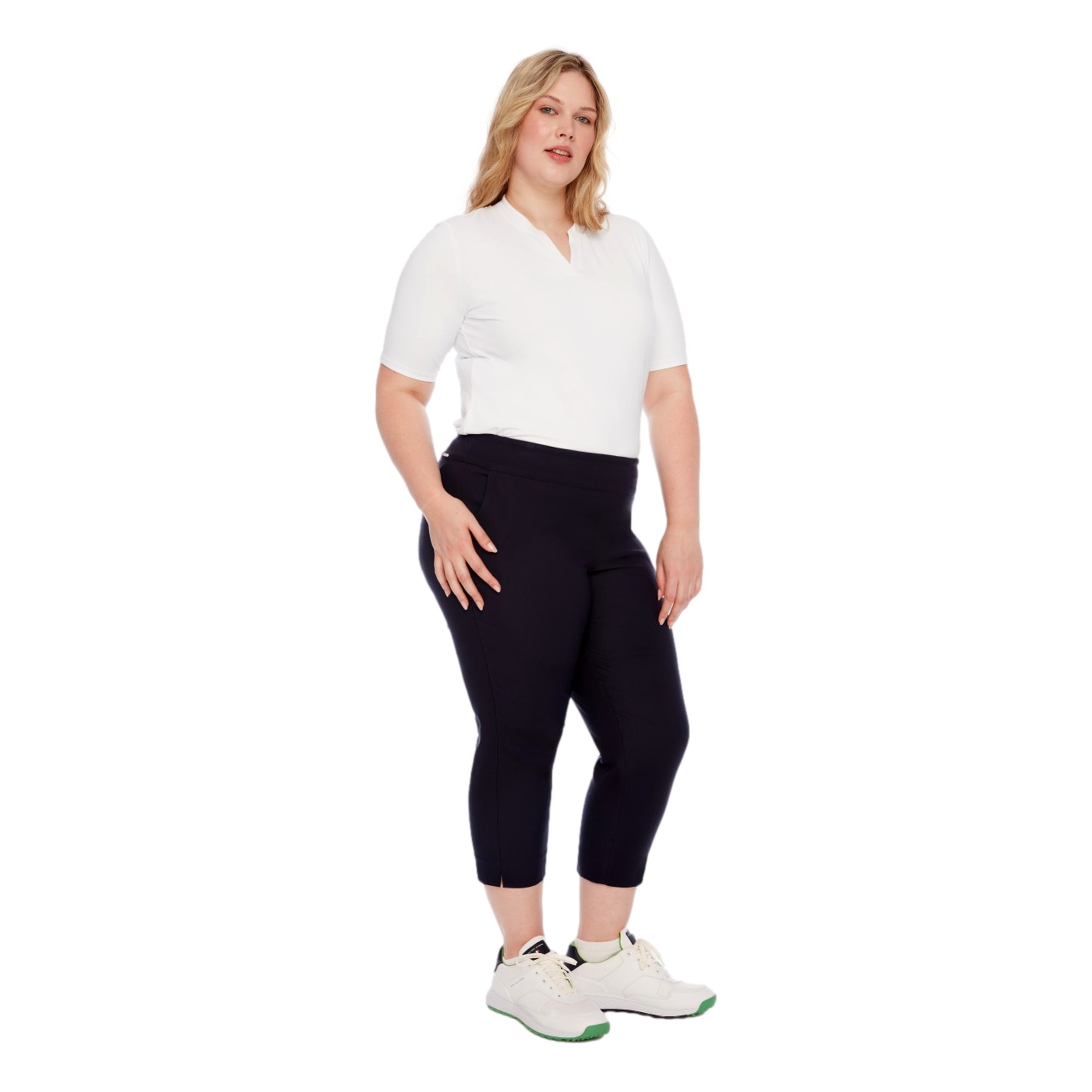 Solid Cropped 24" Women's Golf Pants