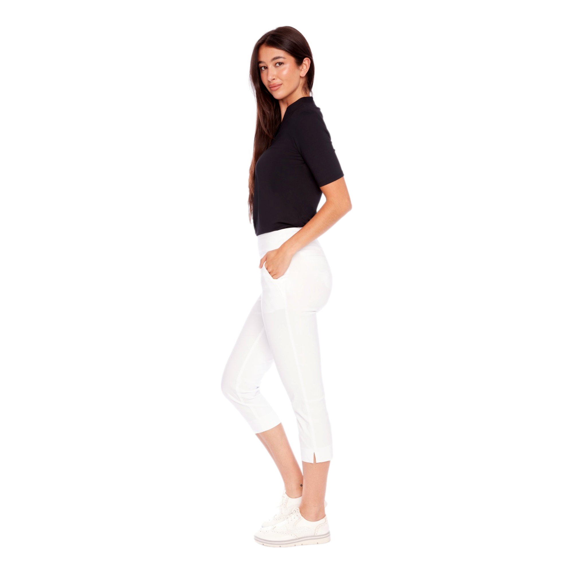 Basic Core 24" Solid Cropped Women's Golf Pants