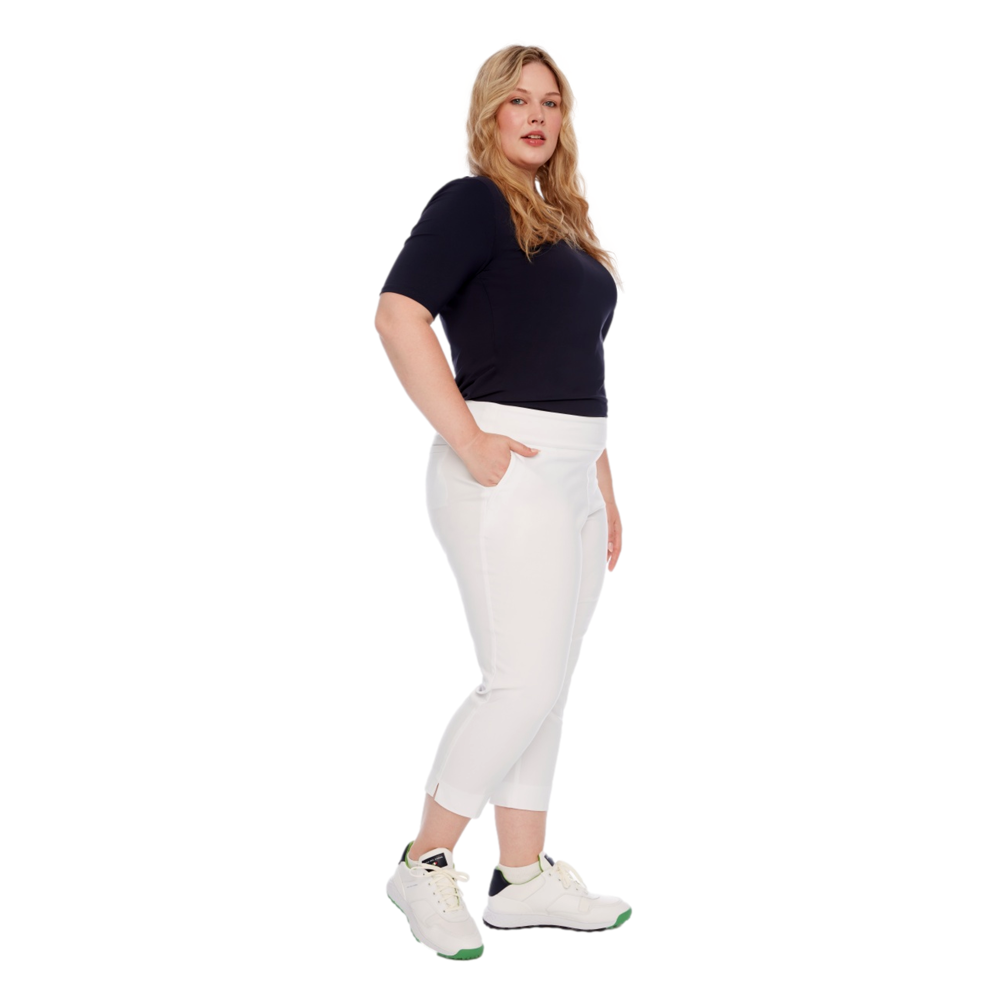 Basic Core 24" Solid Cropped Women's Golf Pants