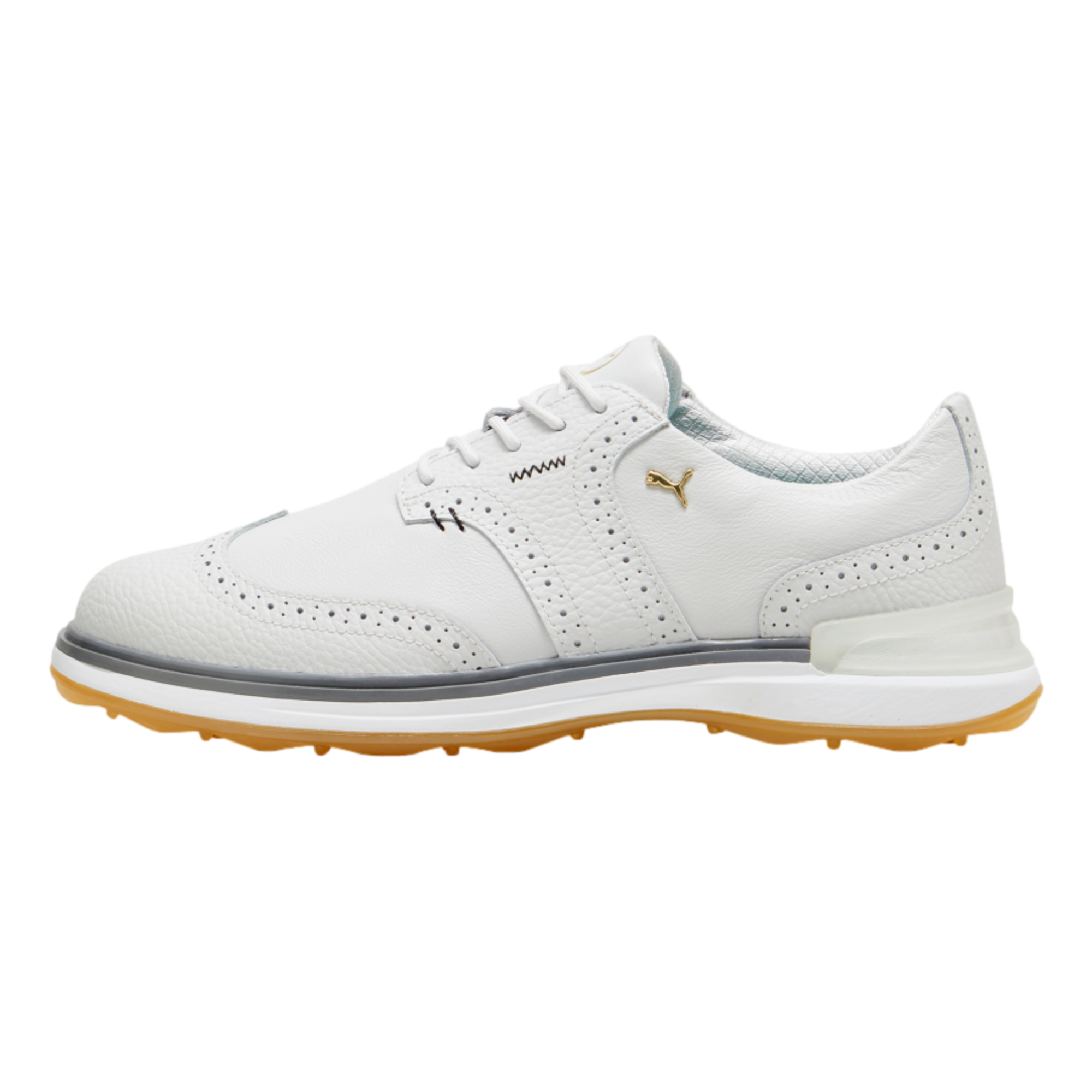 Puma Men's Avant Wingtip Golf Shoes Grey/Grey 12