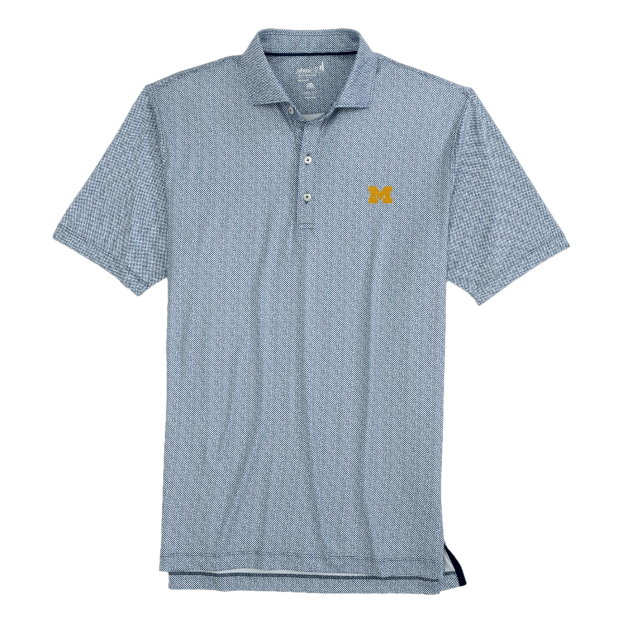 Michigan Hinson Print Short Sleeve Polo