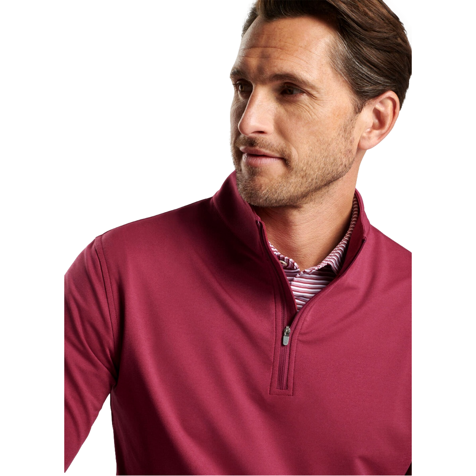 Perth M&eacute;lange Performance Men's Golf Quarter Zip