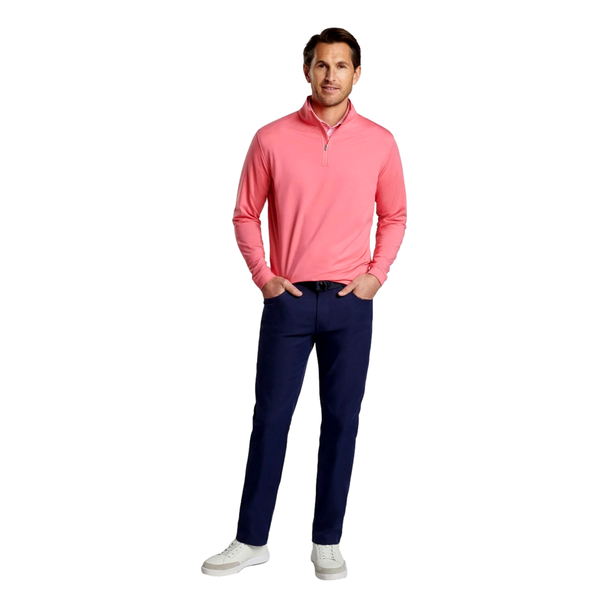 Perth Melange Performance Men's Golf Quarter Zip