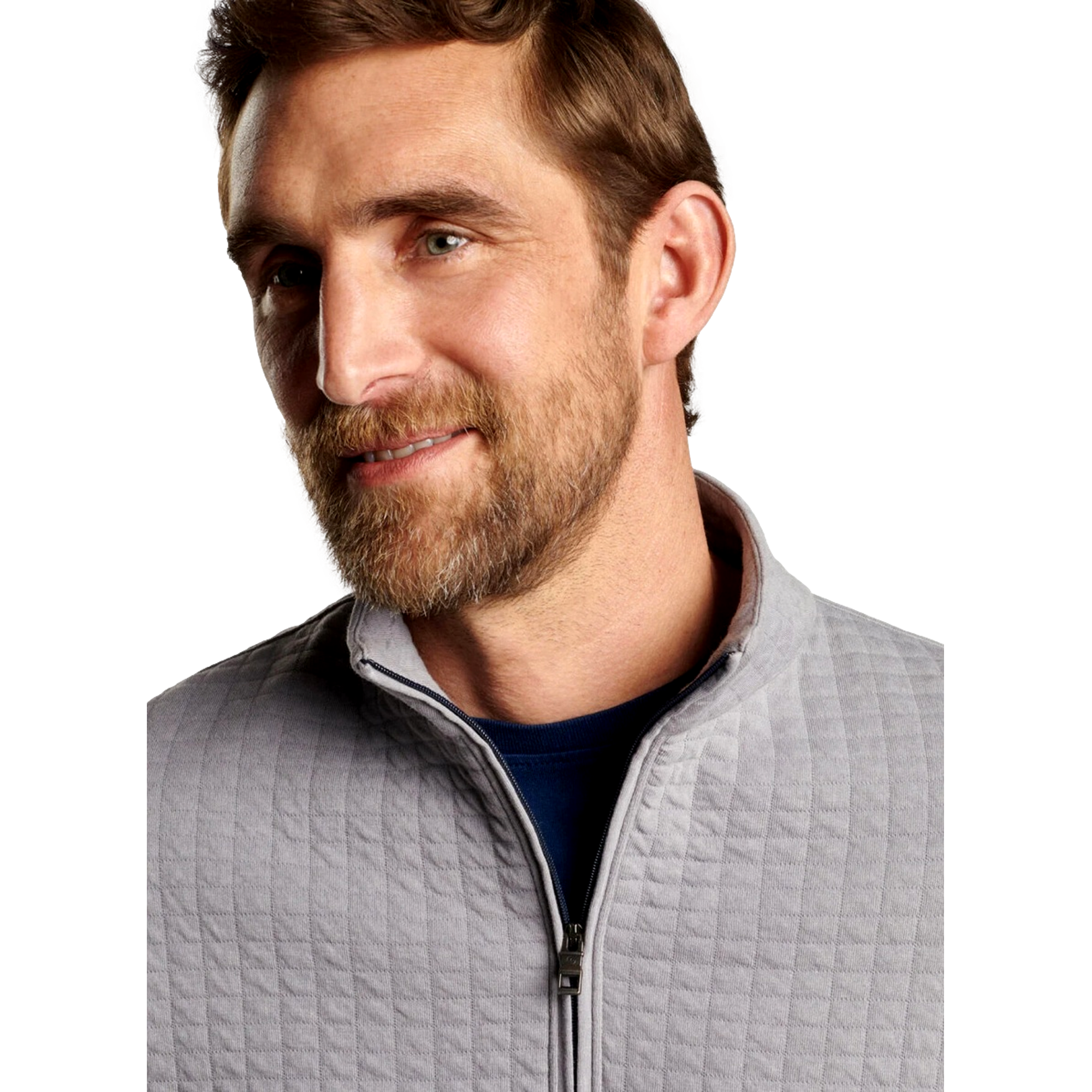 Quad Quilted Men's Golf Quarter Zip