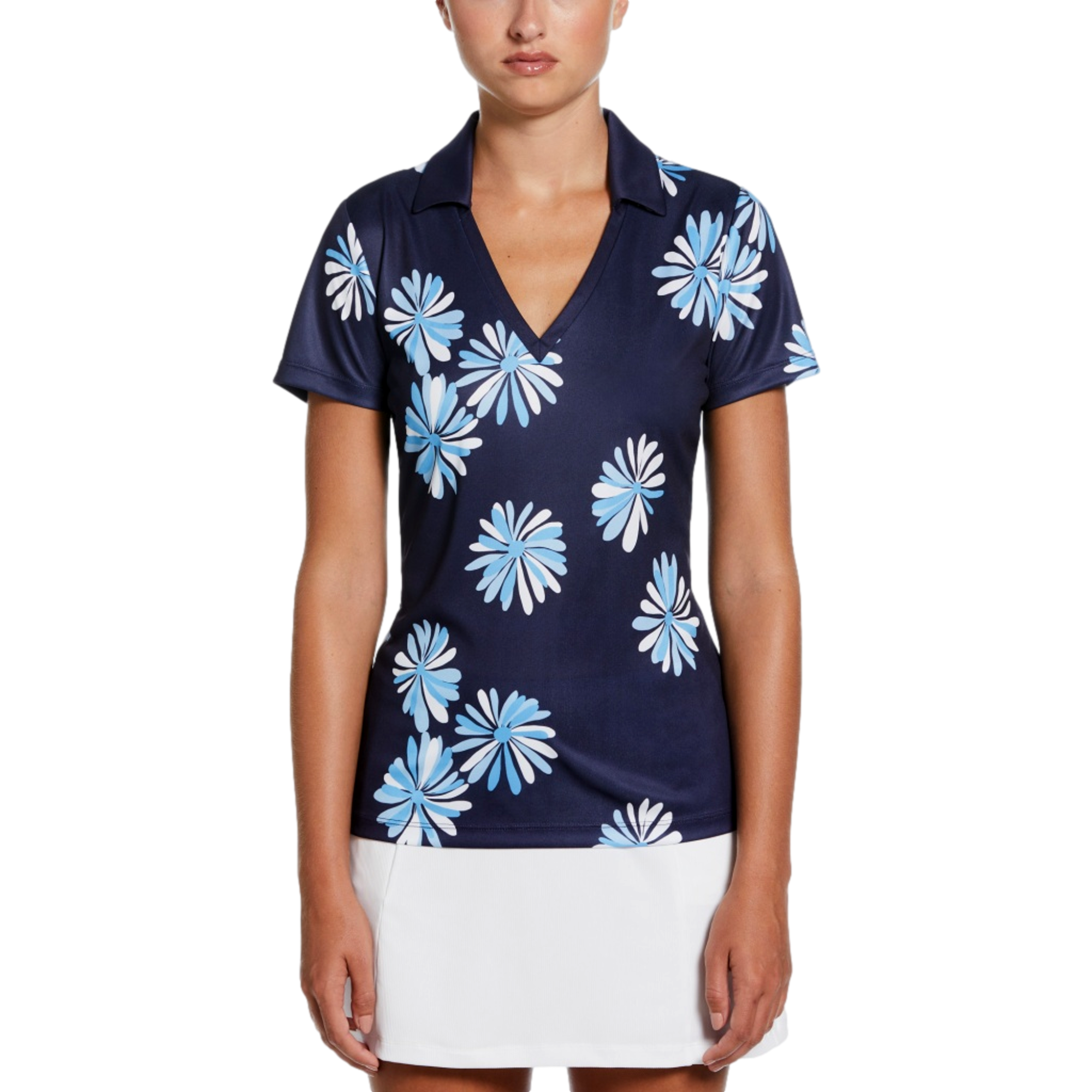 V -Neck Short Sleeve Polo