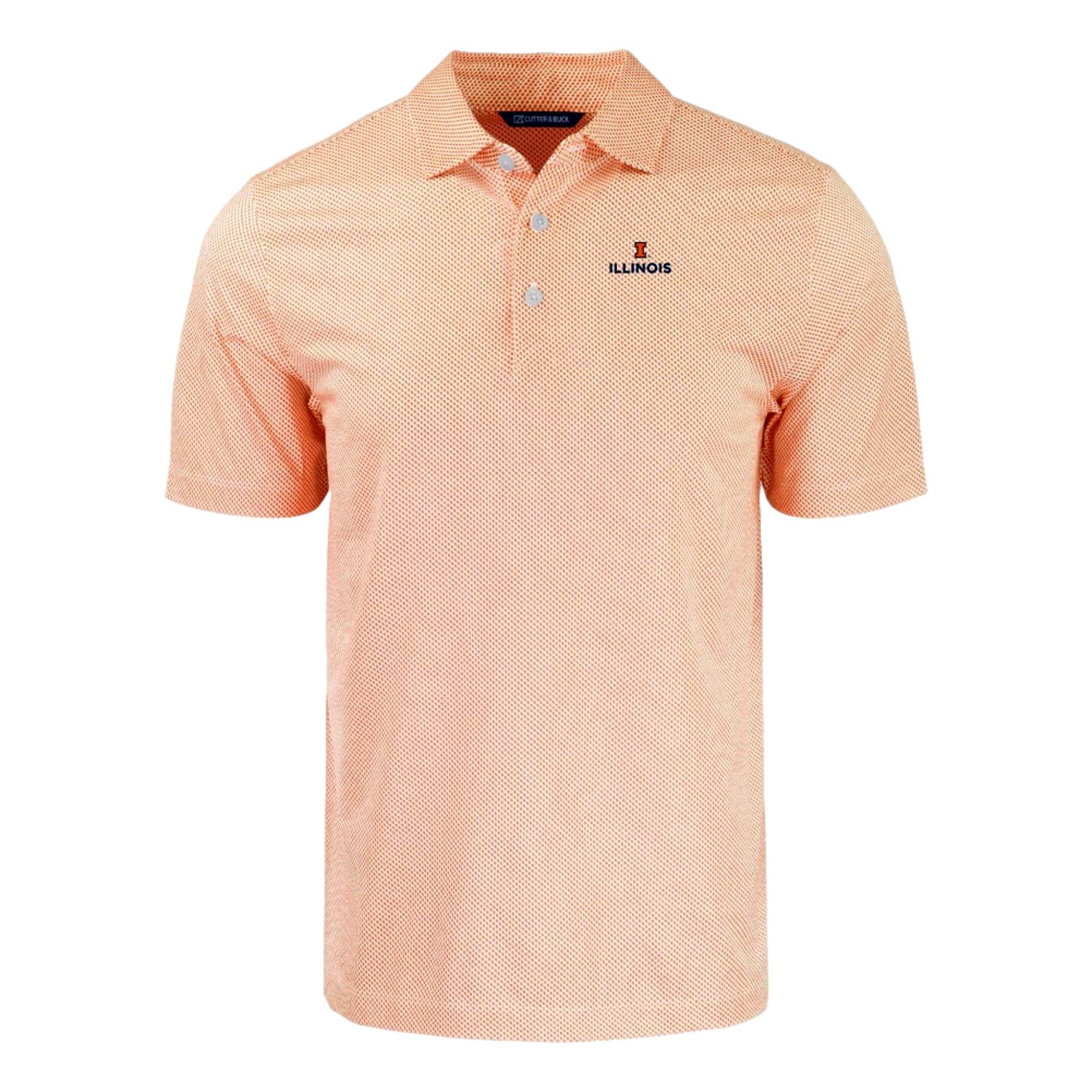 Pike Eco Symmetry Print Recycled Polo Shirt Illinois Fighting Illini