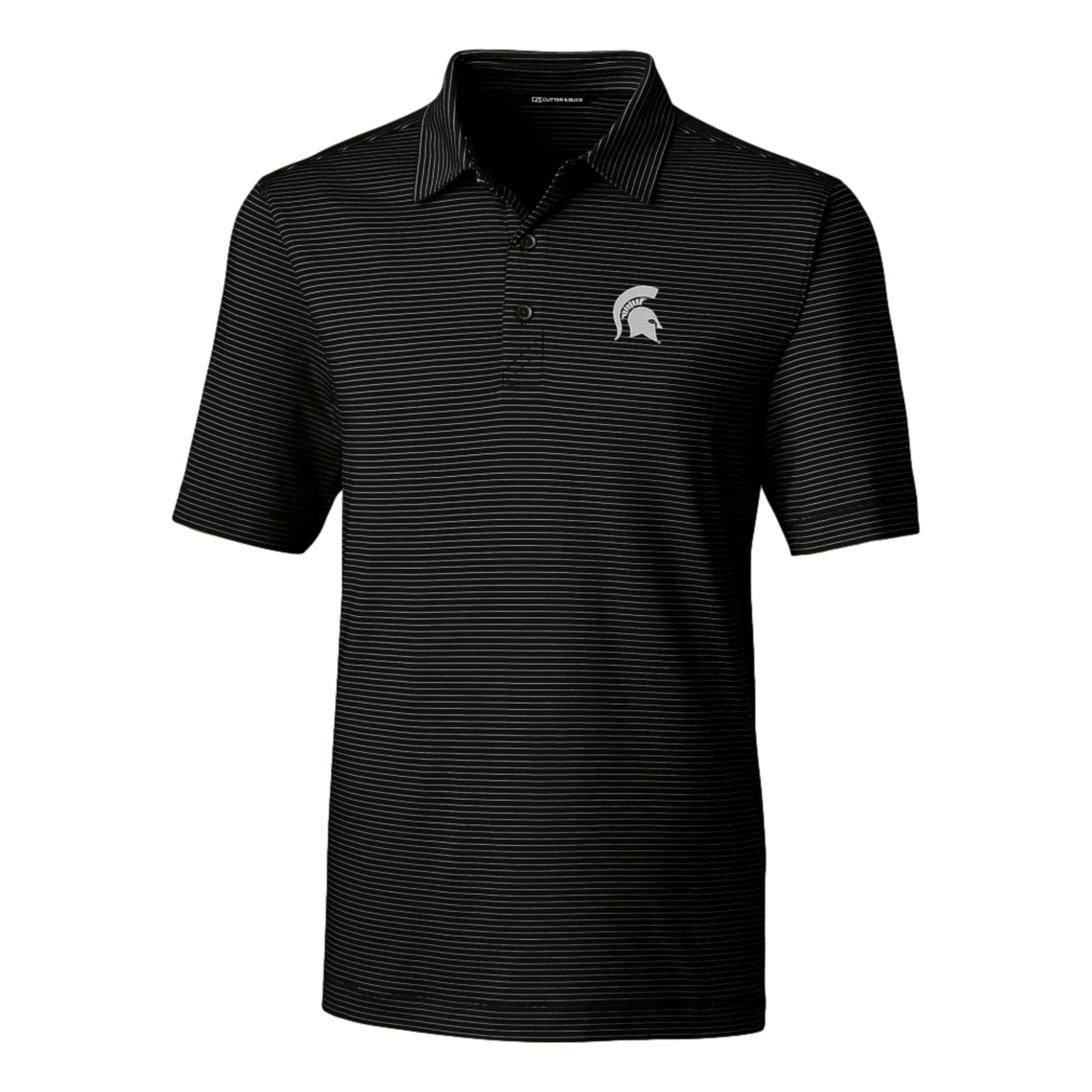 Michigan State Spartans Forge Pencil Stripe Stretch Polo