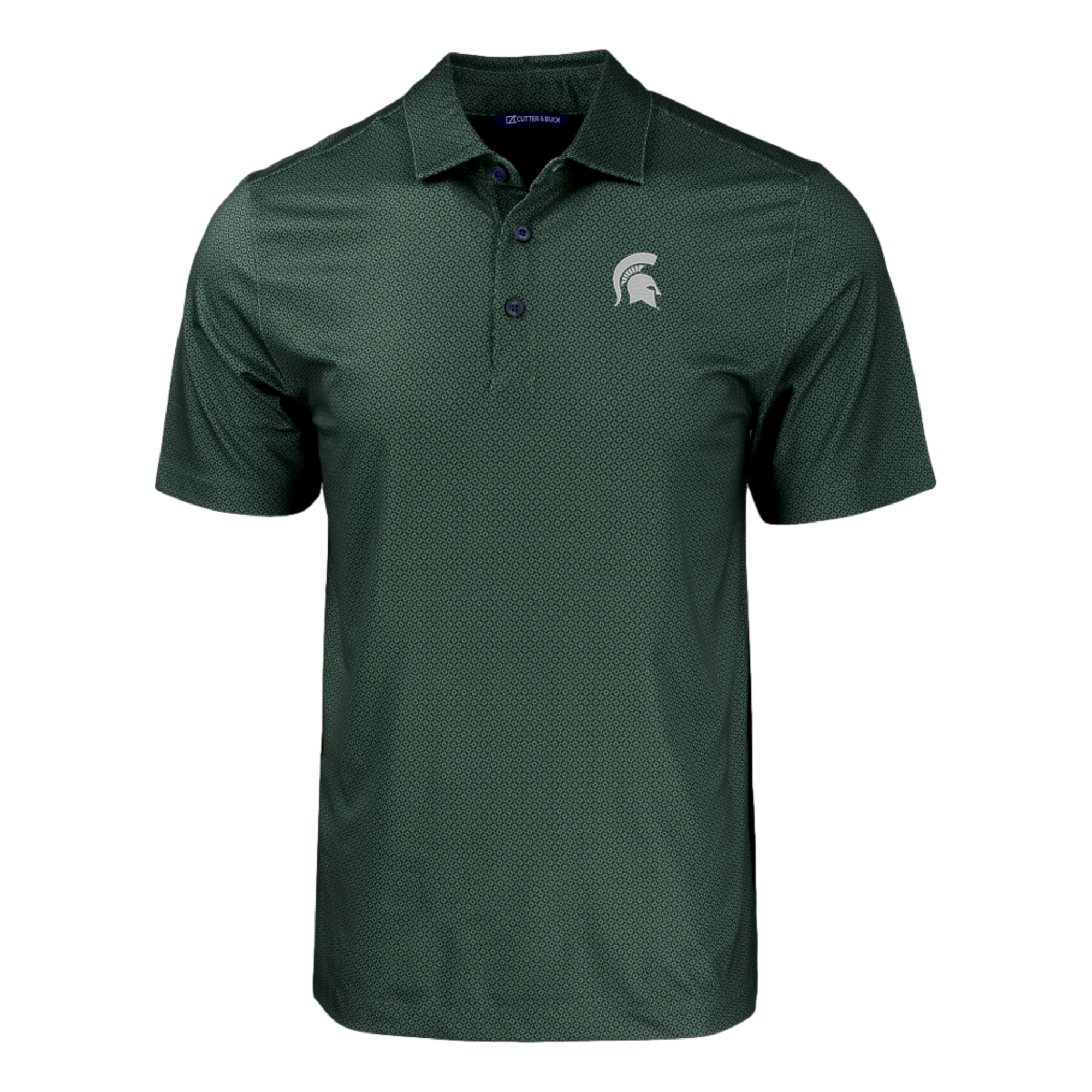 Michigan State Spartans Eco Tonal Print  Recycled Polo