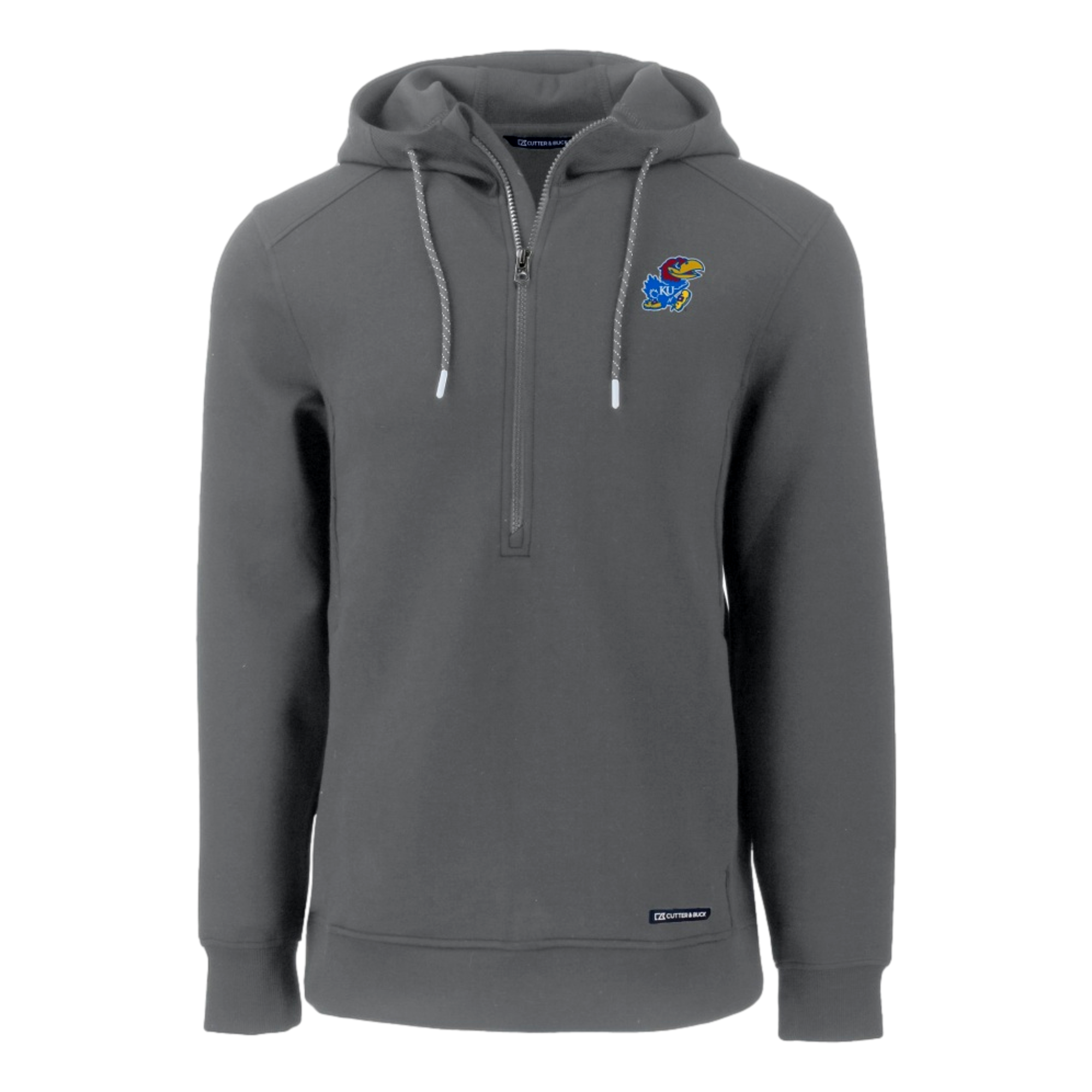 Roam Eco Recycled Quarter Zip Pullover Hoodie Kansas Jayhawks