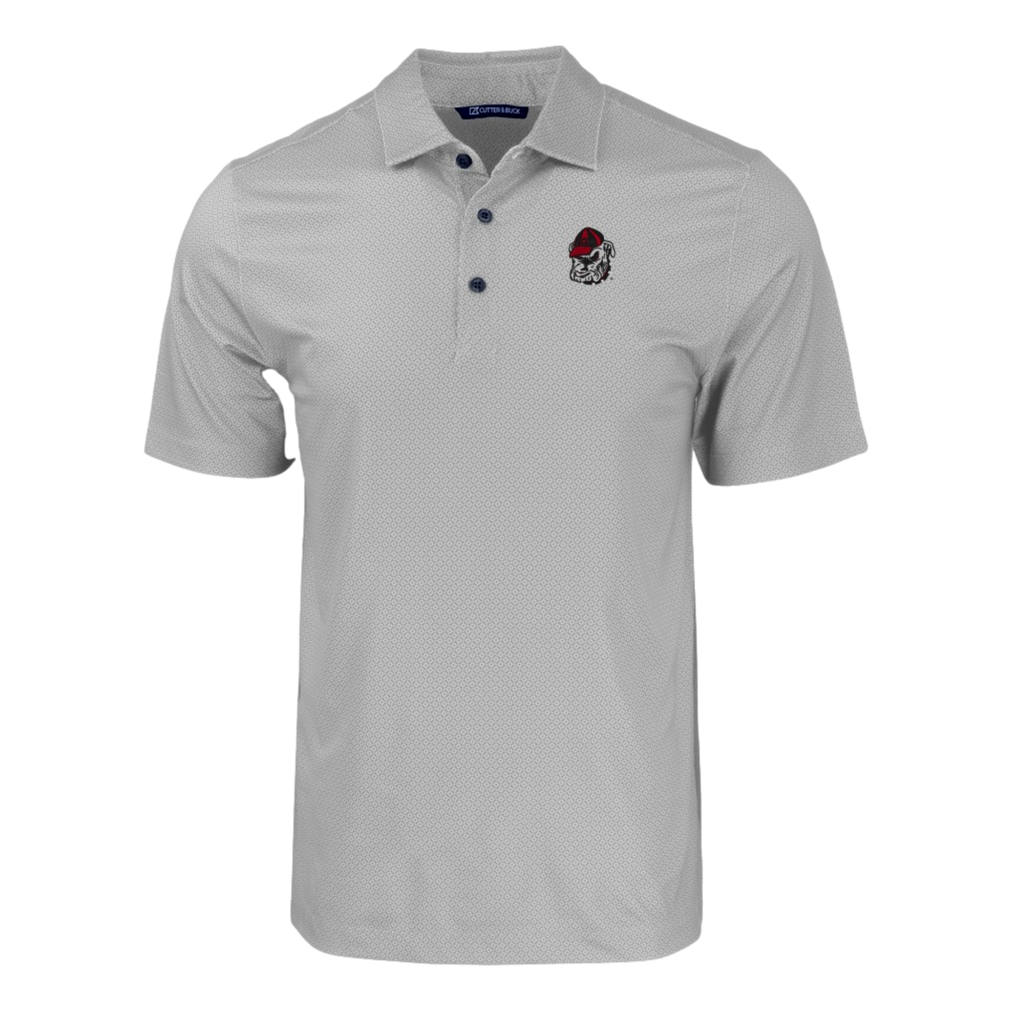 Pike Eco Tonal Geo Print Recycled Polo Shirt  Georgia Bulldogs
