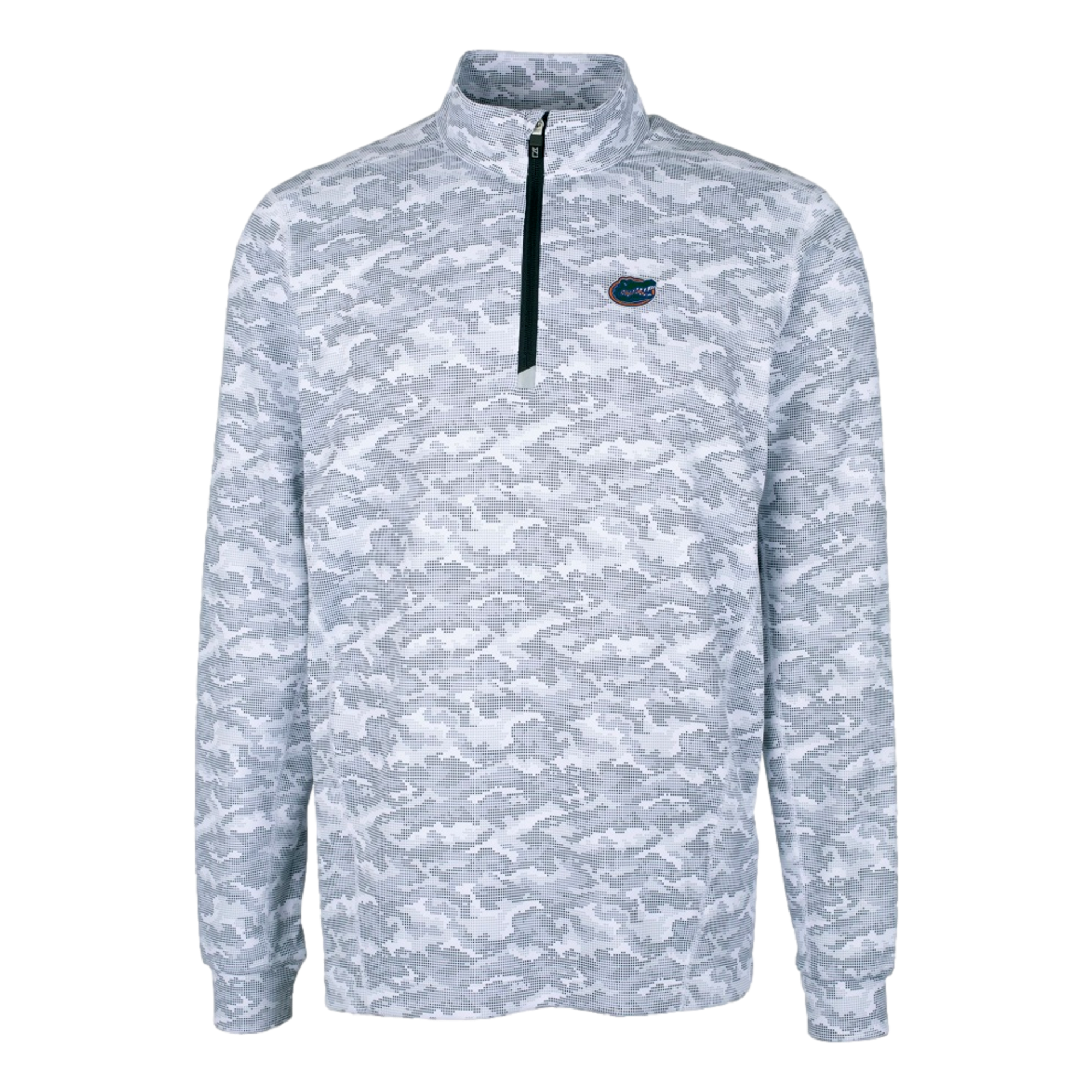 Florida Gators Traverse Stretch Camo Print Eco Quarter Zip Mens Pullover