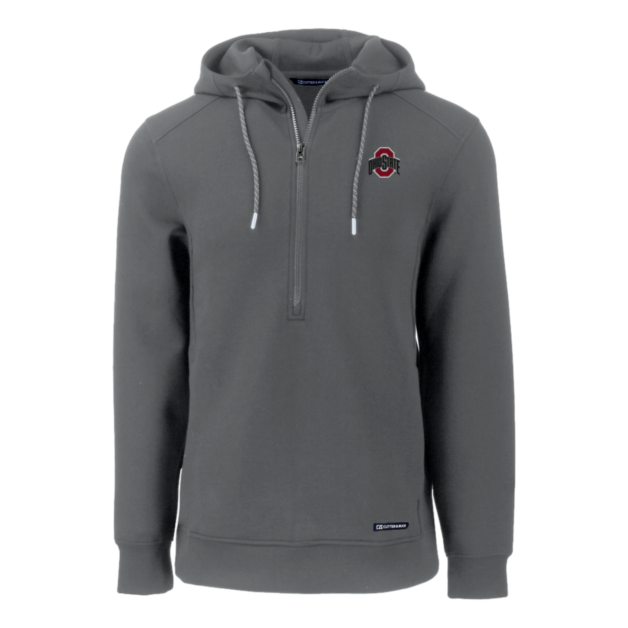 Ohio State Buckeyes Roam Eco Half Zip Recycled Mens Hooded Pullover