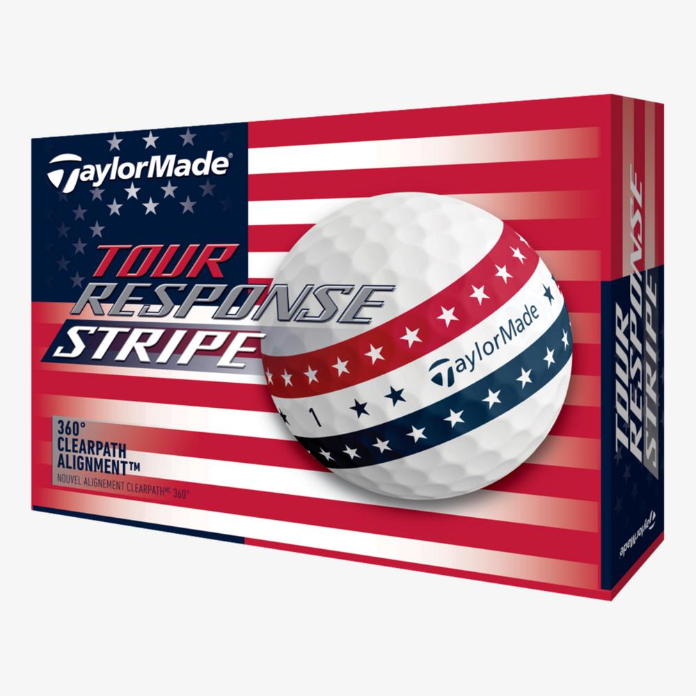TaylorMade Tour Response Stripe USA 2024 Golf Balls | PGA TaylorMade Tour Response Stripe USA 2024 Golf Balls | PGA