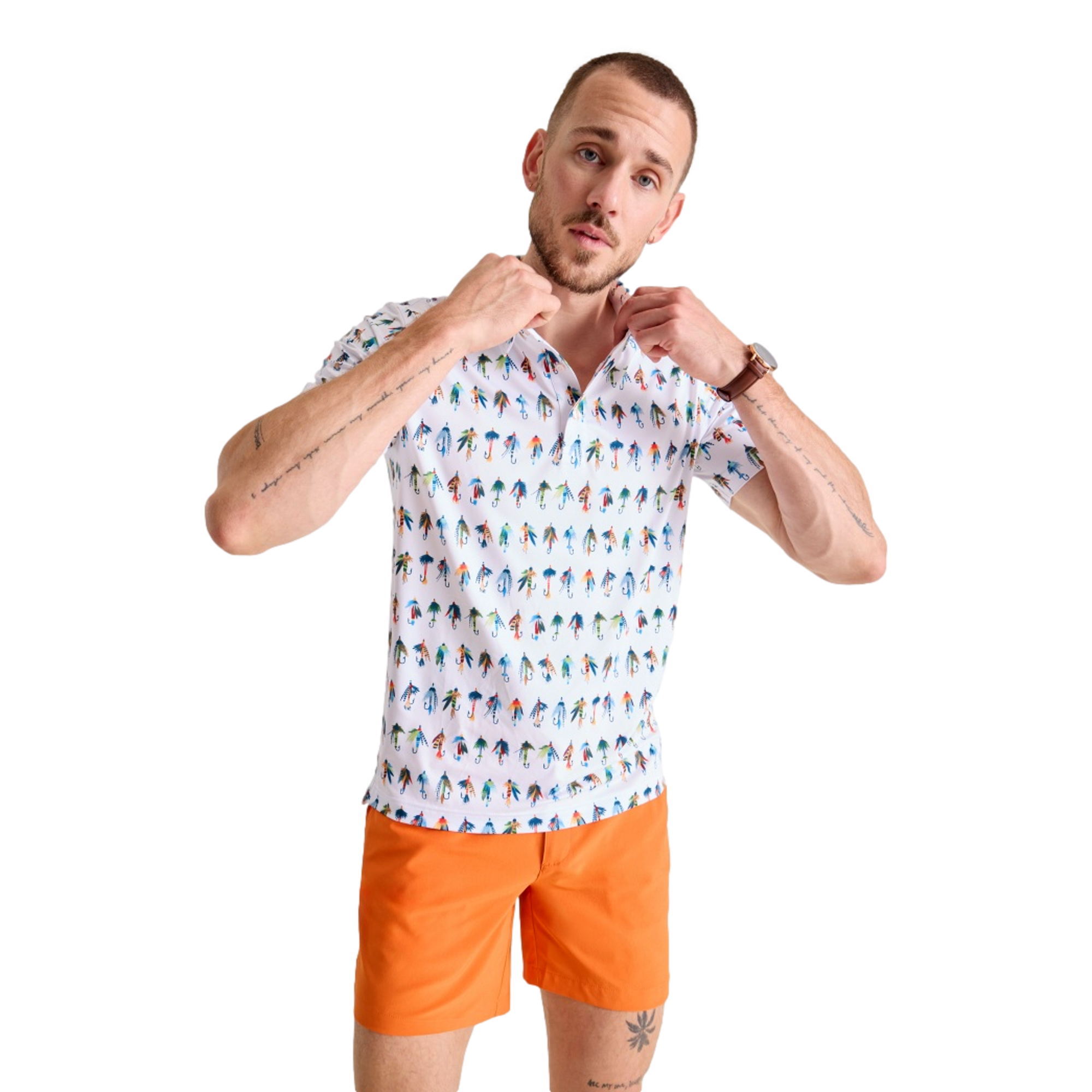 Catch of the Day Men's Short Sleeve Golf Polo Shirt