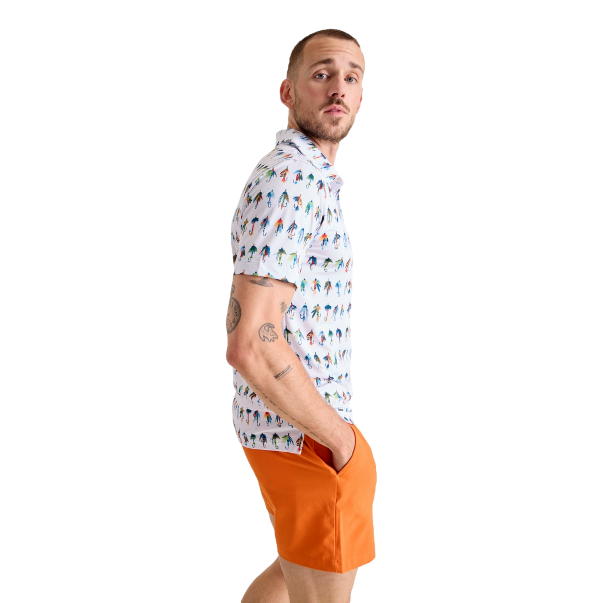 Catch of the Day Men's Short Sleeve Golf Polo Shirt