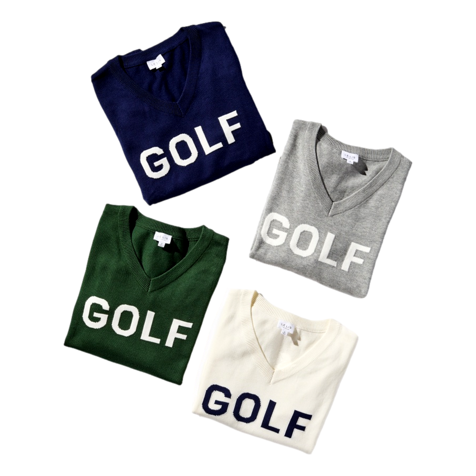 Women's GOLF V-Neck Long Sleeve Sweater