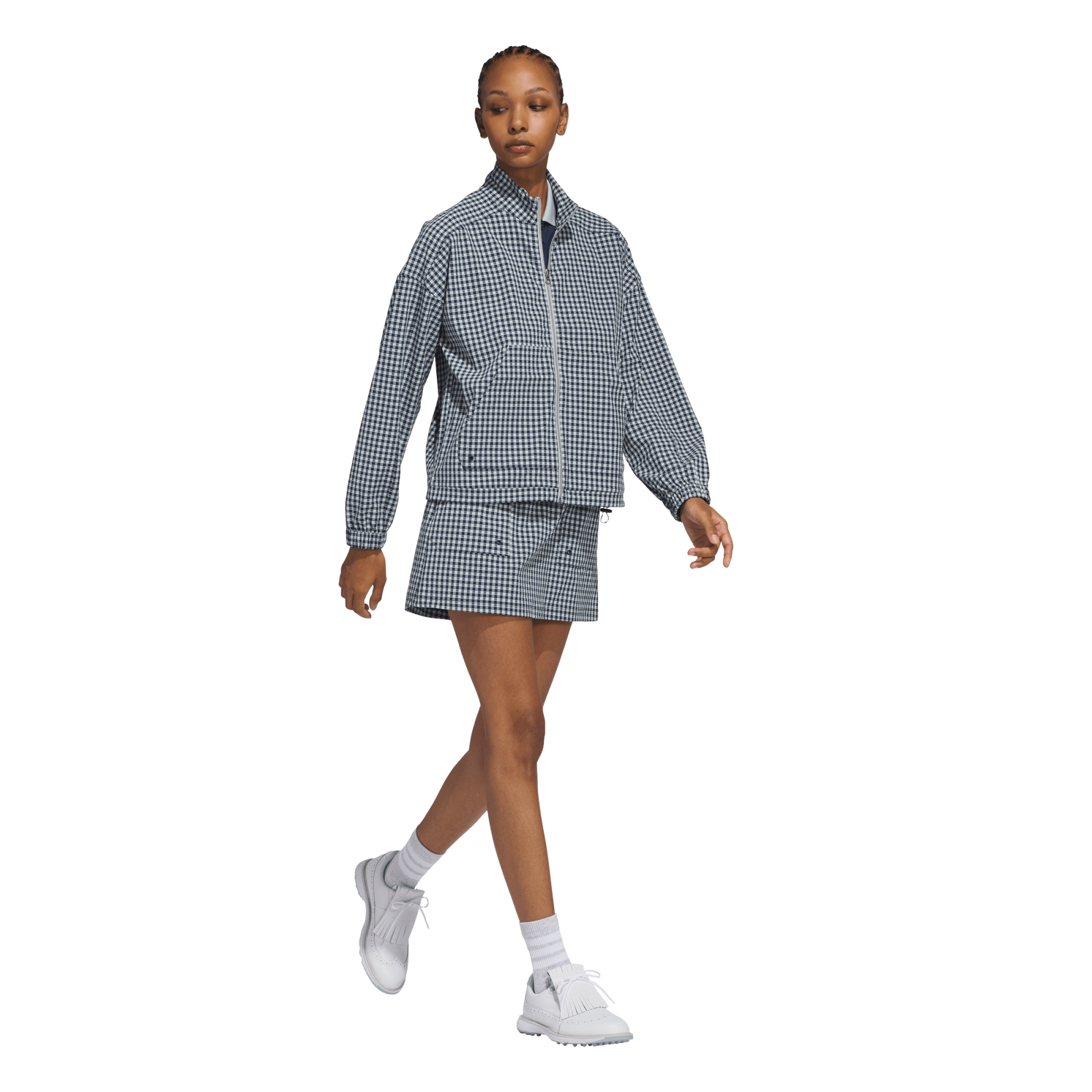 Ultimate365 Gingham Full Zip Women's Golf Jacket