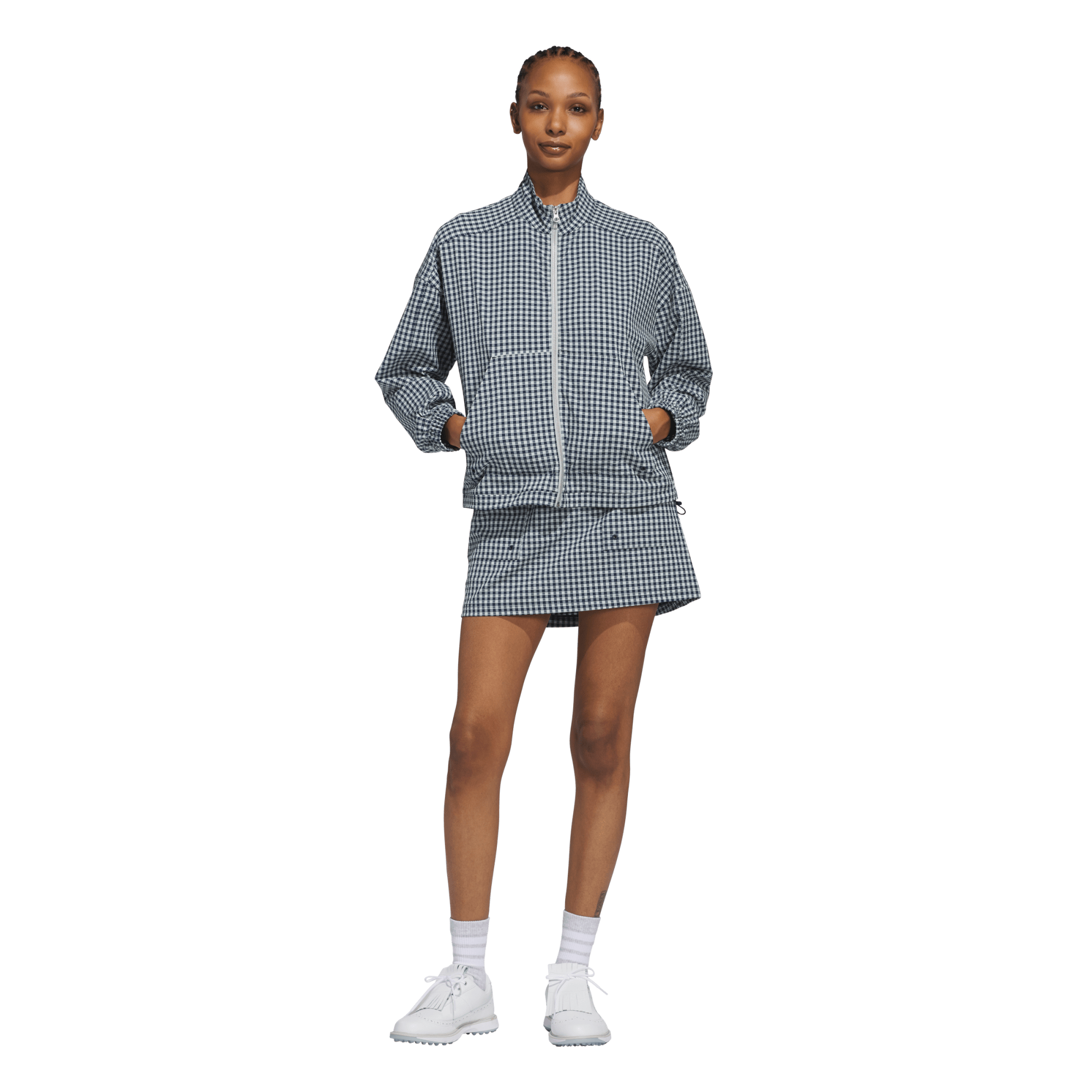 Ultimate365 Gingham Full Zip Women's Golf Jacket