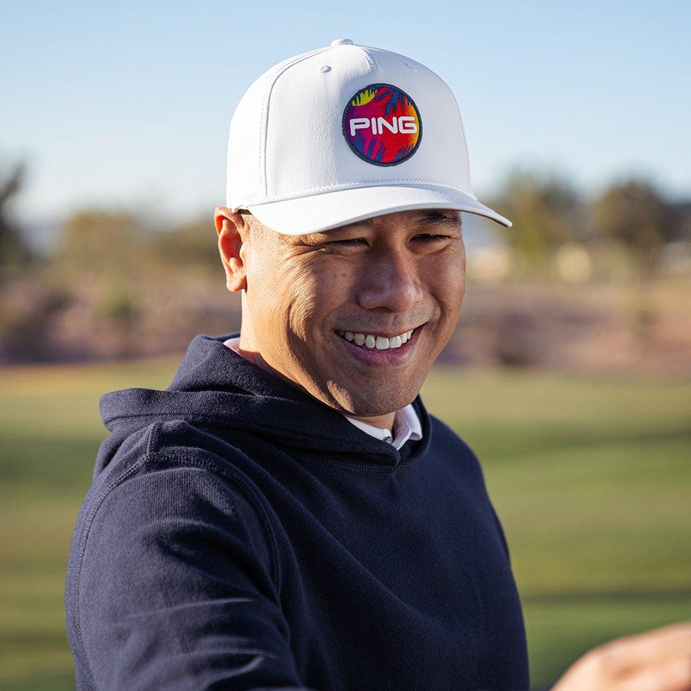 Electric Sunset Snapback Men's Golf Hat