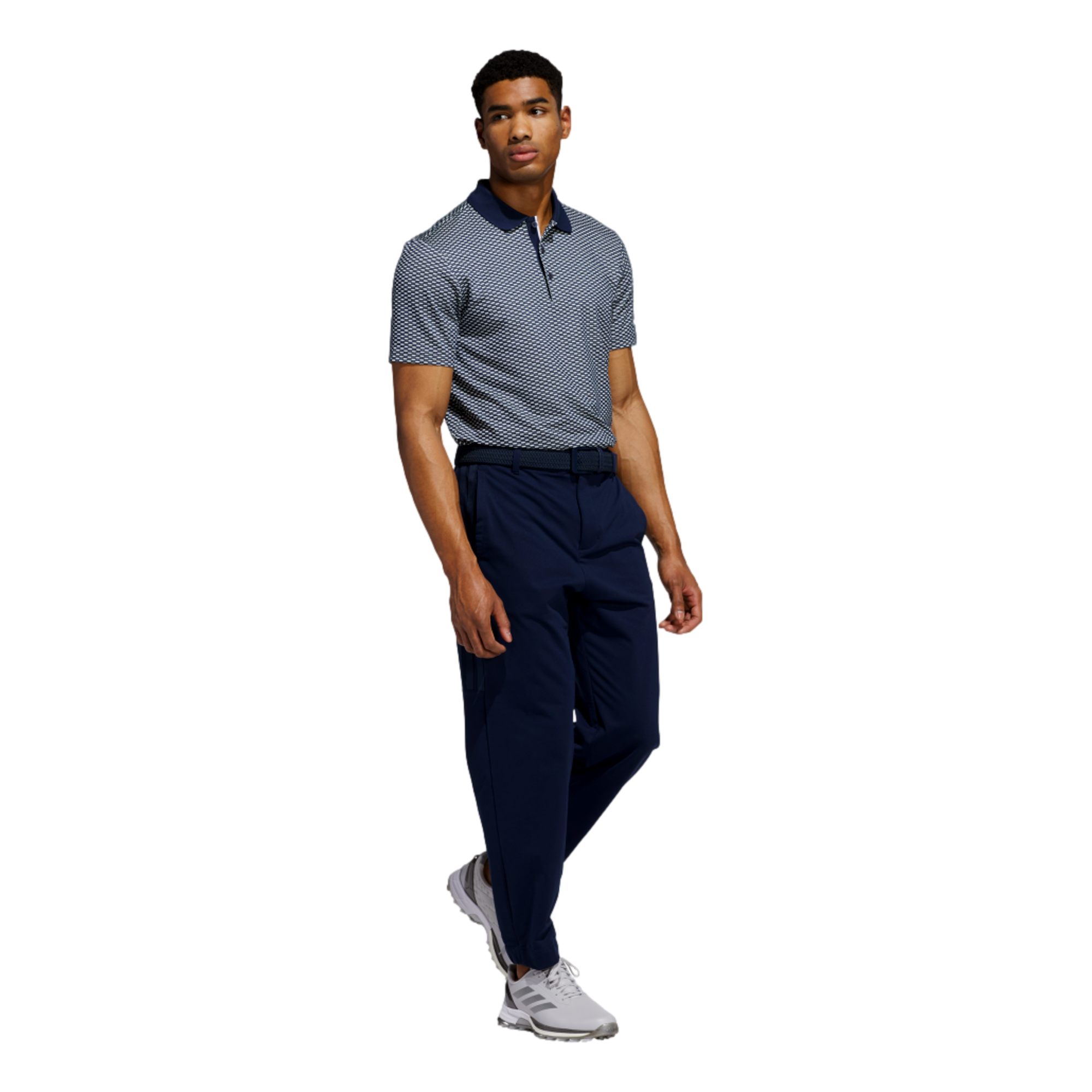 Beyond Textured Men's Short Sleeve Golf Polo Shirt