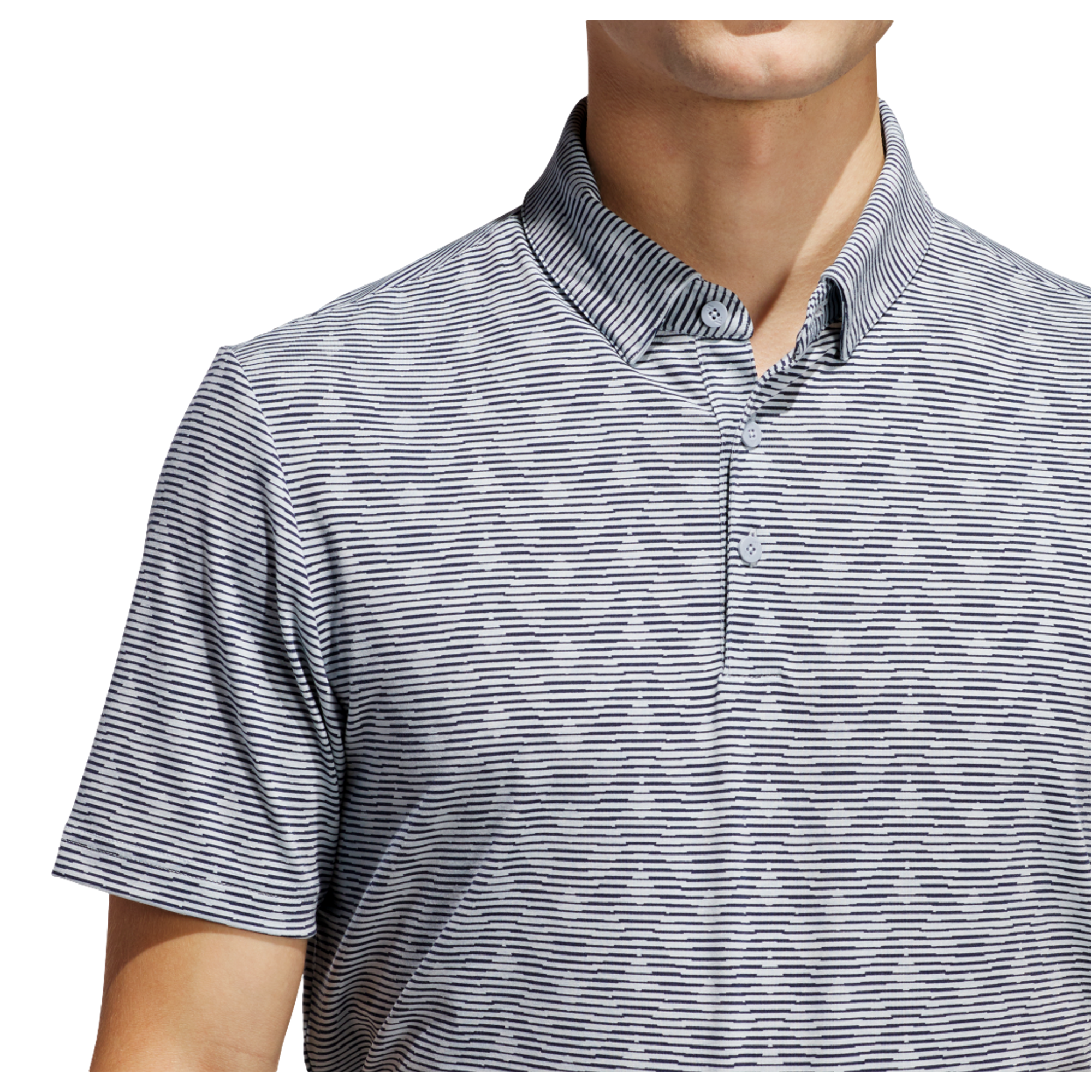 Go-To Printed Stripe Men's Short Sleeve Golf Polo Shirt