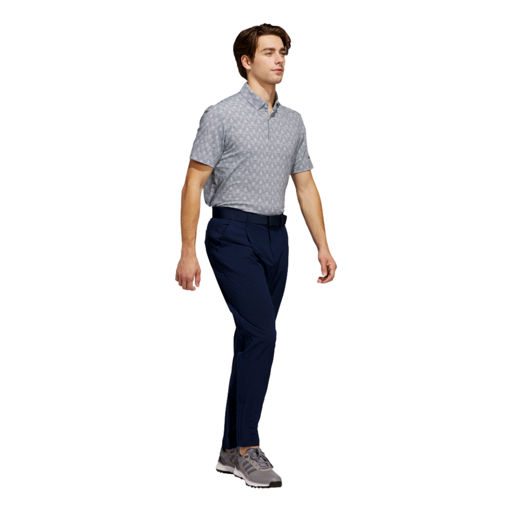 Go-To Printed Stripe Men's Short Sleeve Golf Polo Shirt