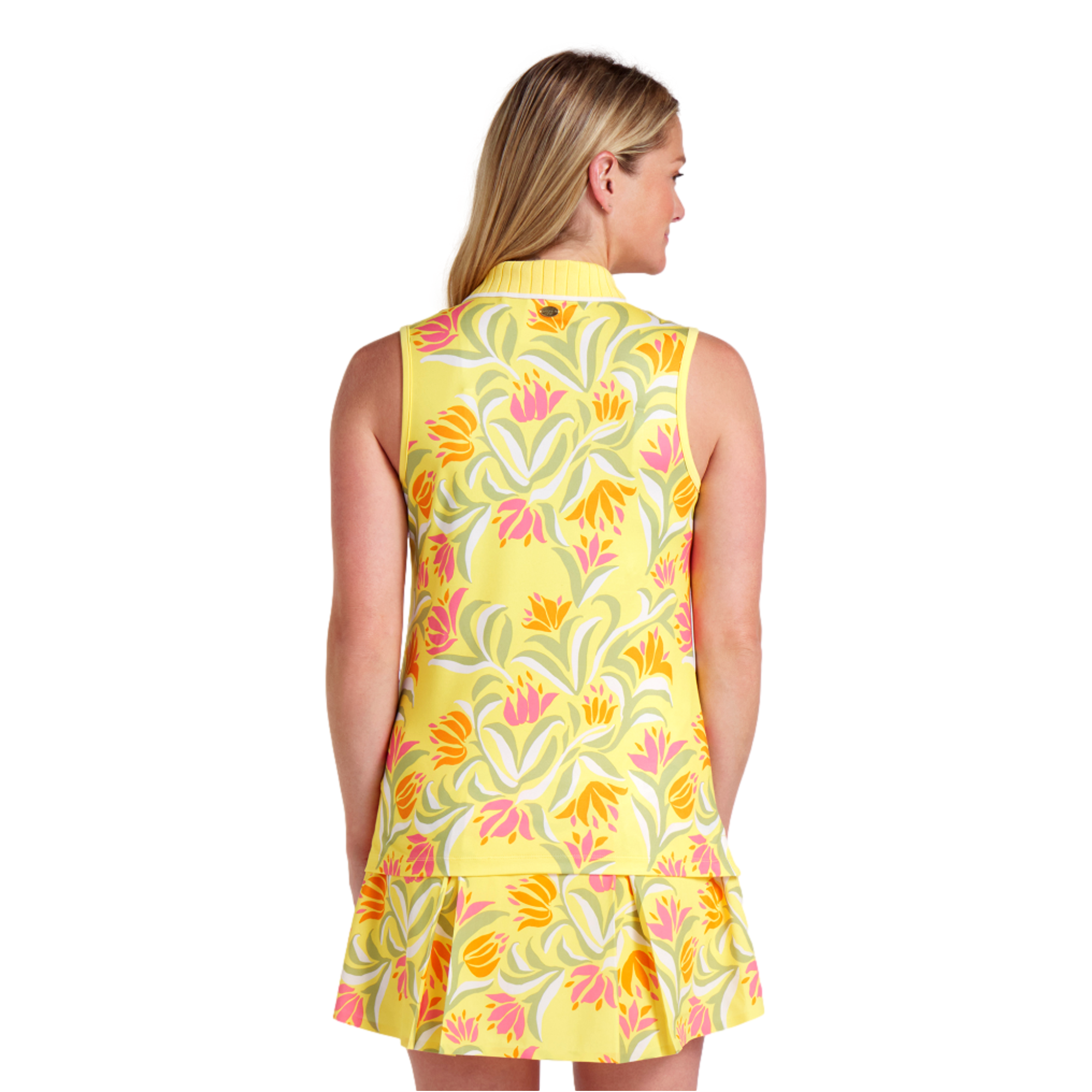 PUMA X Dani Dazey Floral Sleeveless Polo