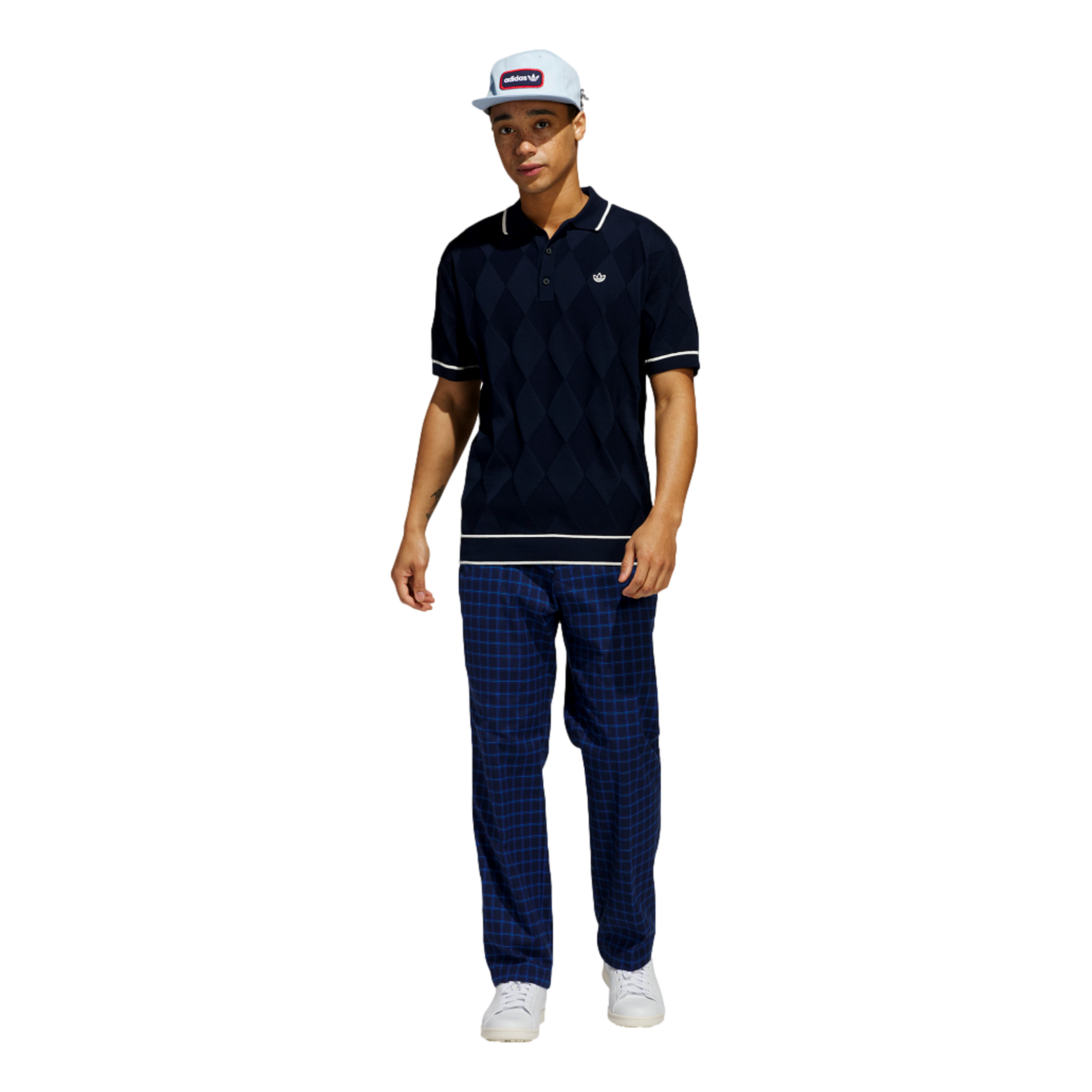 Originals Argyle Knit Men's Short Sleeve Golf Polo Shirt