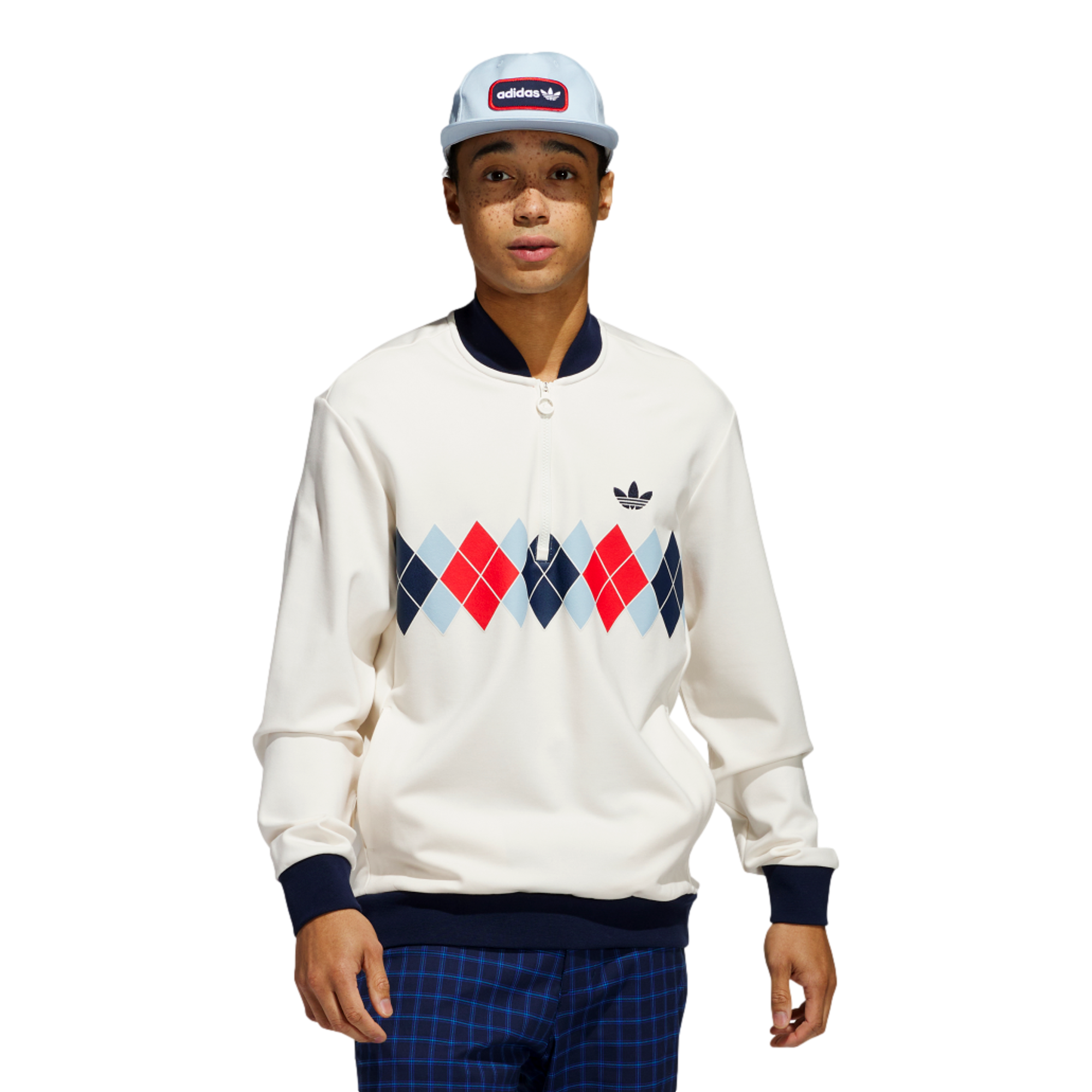 Originals Argyle Printed Men's Golf 1/4 Zip Pullover