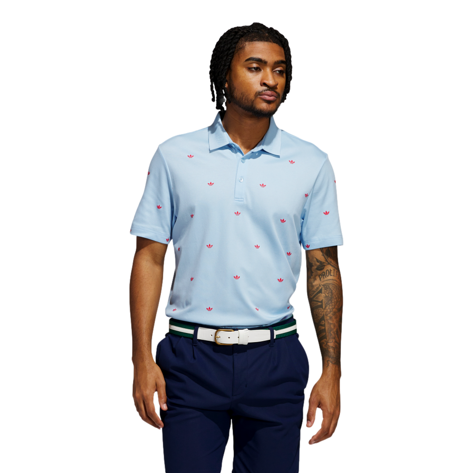 Originals Printed Trefoil Men's Golf Polo Shirt