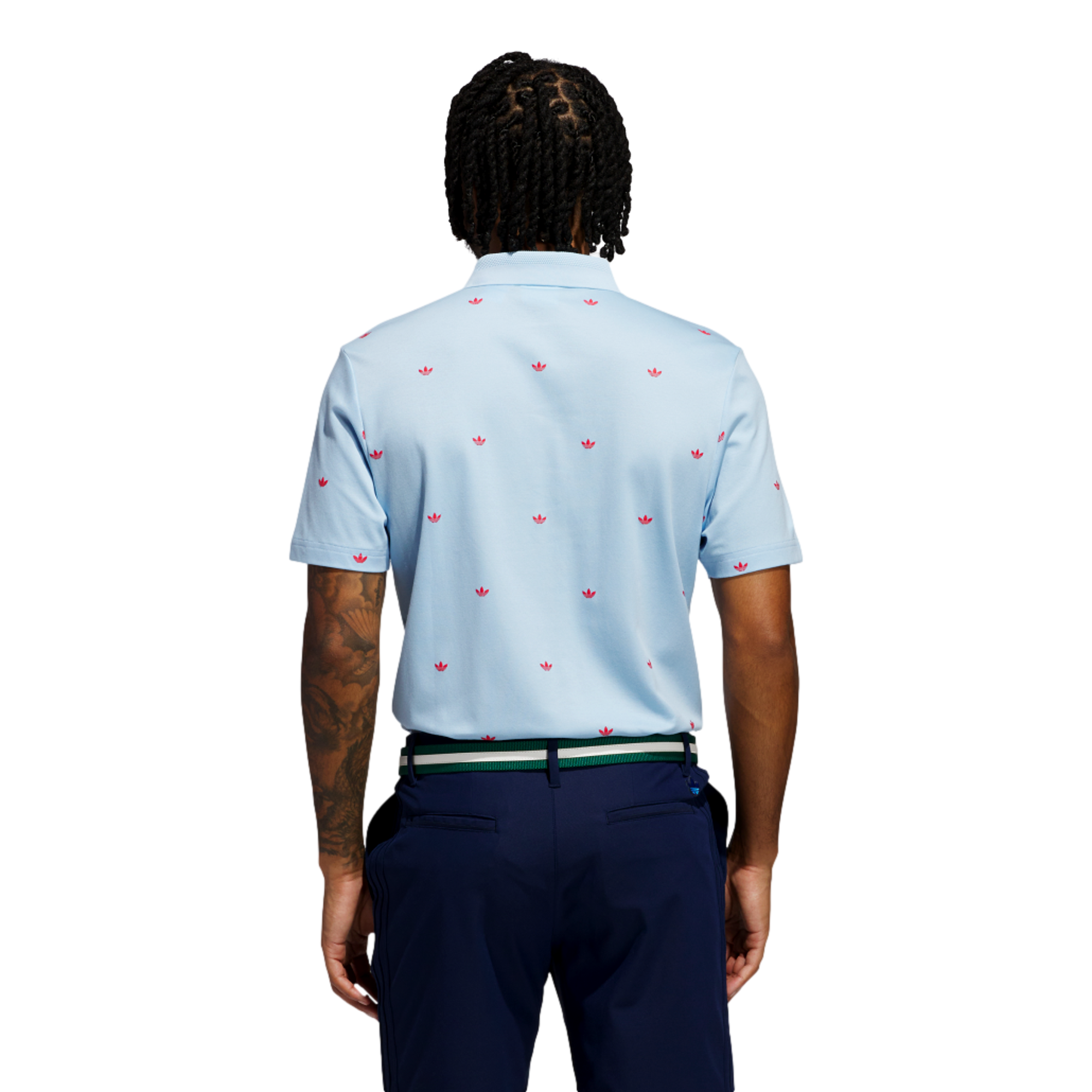 Originals Printed Trefoil Men's Short Sleeve Golf Polo Shirt