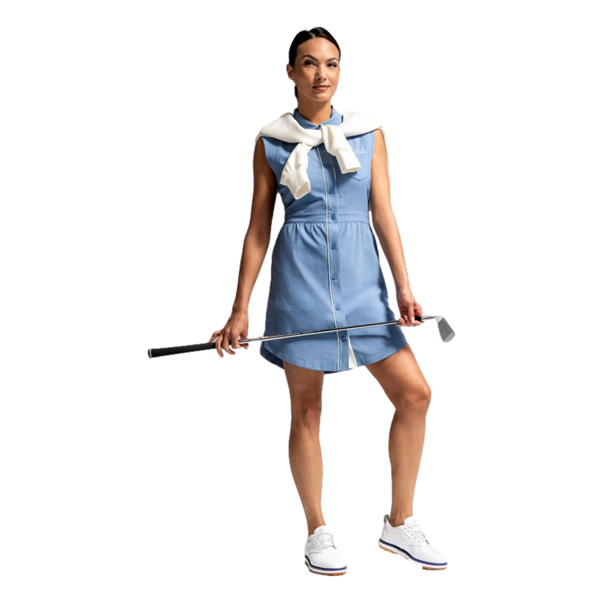 Arnold Palmer Seersucker Sleeveless Dress