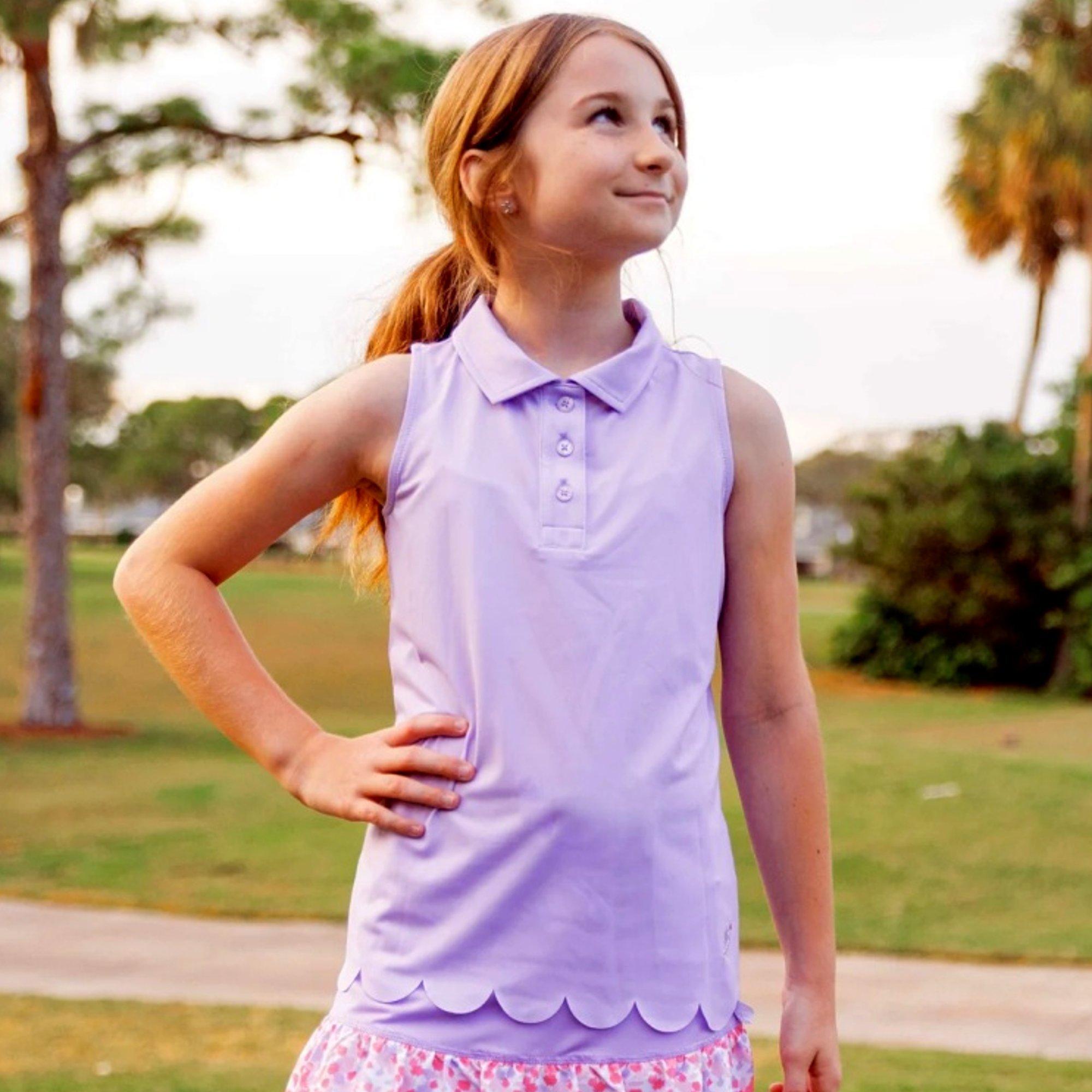 Girls Rylee Sleeveless Polo